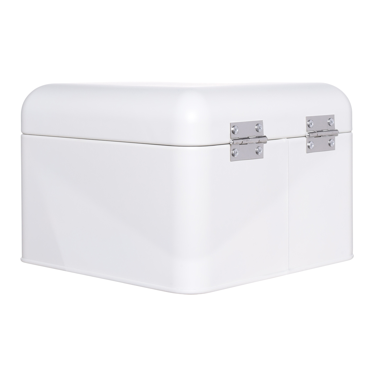 Bread box, 20x20x14 cm, metal / wood, square, dairy, Breadbasket, Course