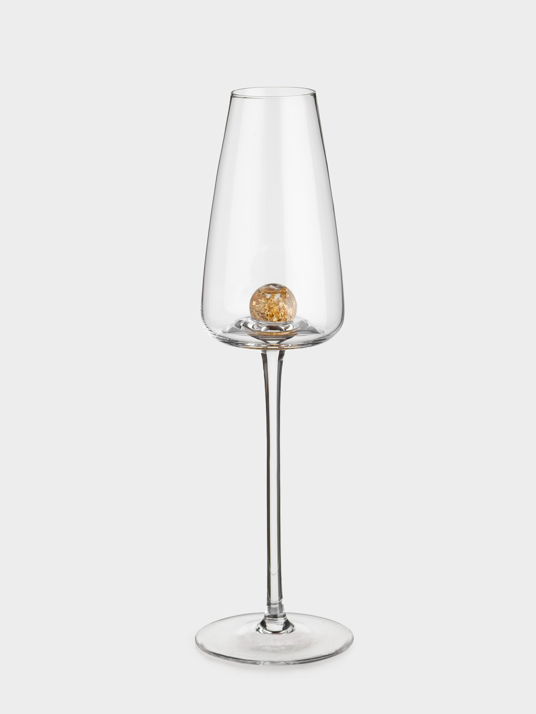 Drinking glass, 270 ml, 2 pcs, Crystal glass, Amber ball, Sorento, image-1