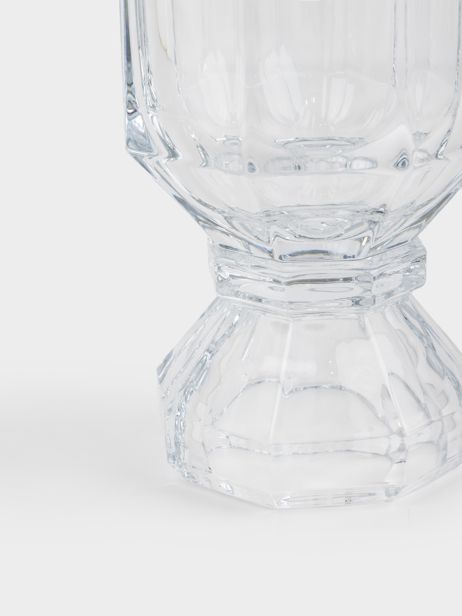 Flower vase, 36 cm, glass, Facets, Terlano, image-2