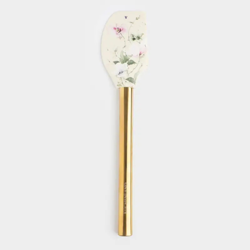 Spatula, 30 cm, silicone / steel, Lilac flowers, Floret