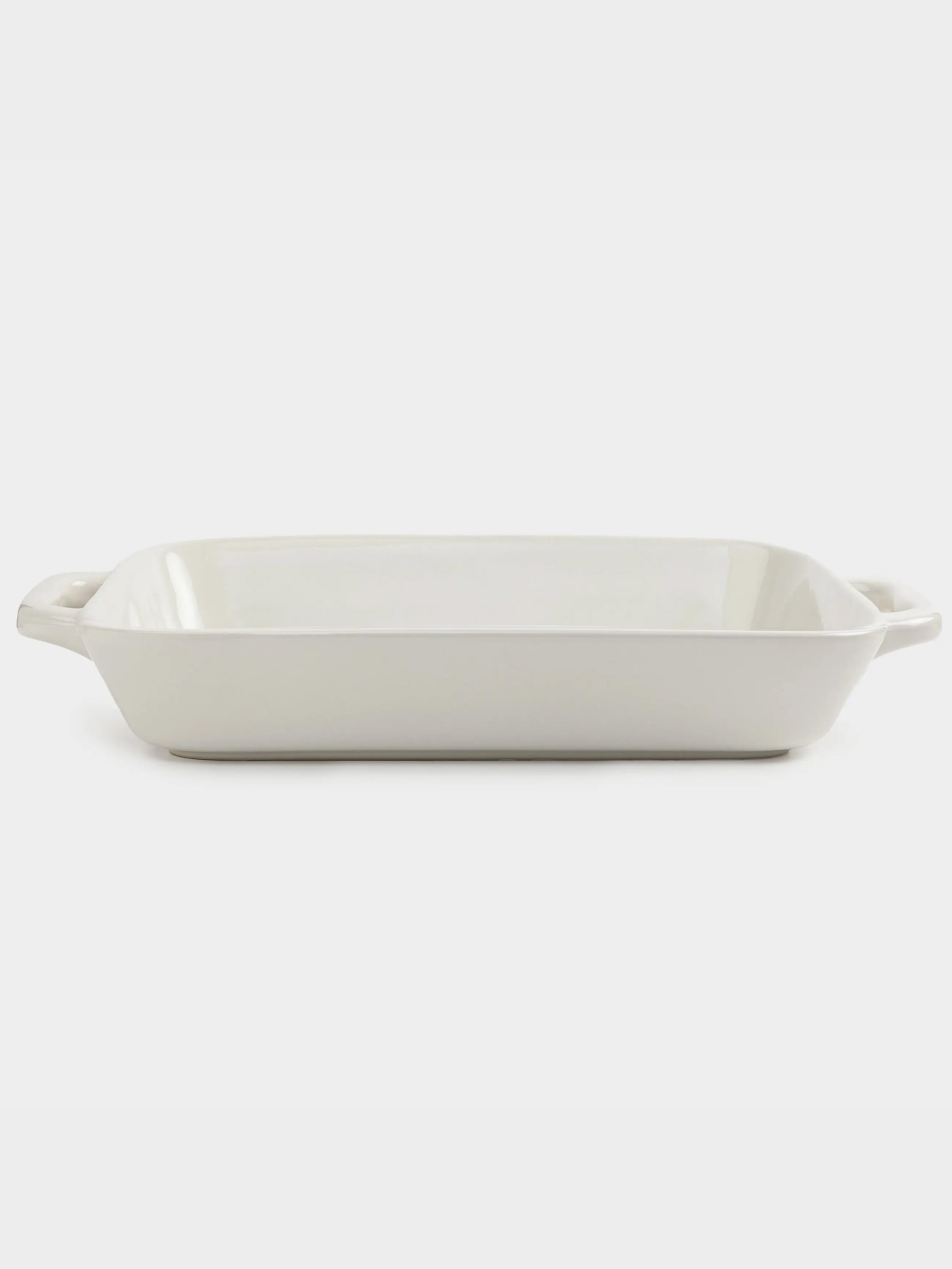 Baking dish, 34x24 cm, ceramic, rectangular, milk, Cakes ivory, image-0