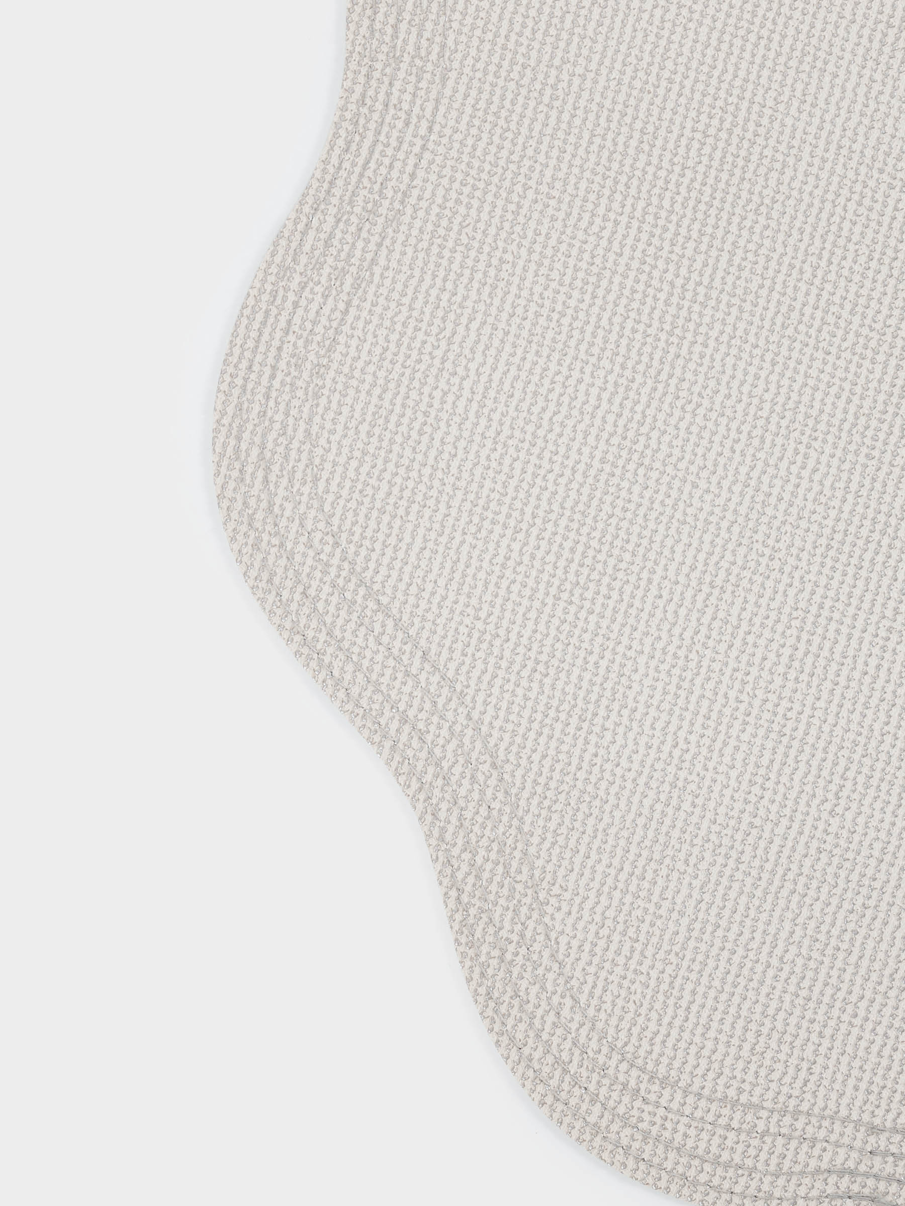 Placemat, 38 cm, PVC, curly, beige, Wavy edges, Rock, image-3