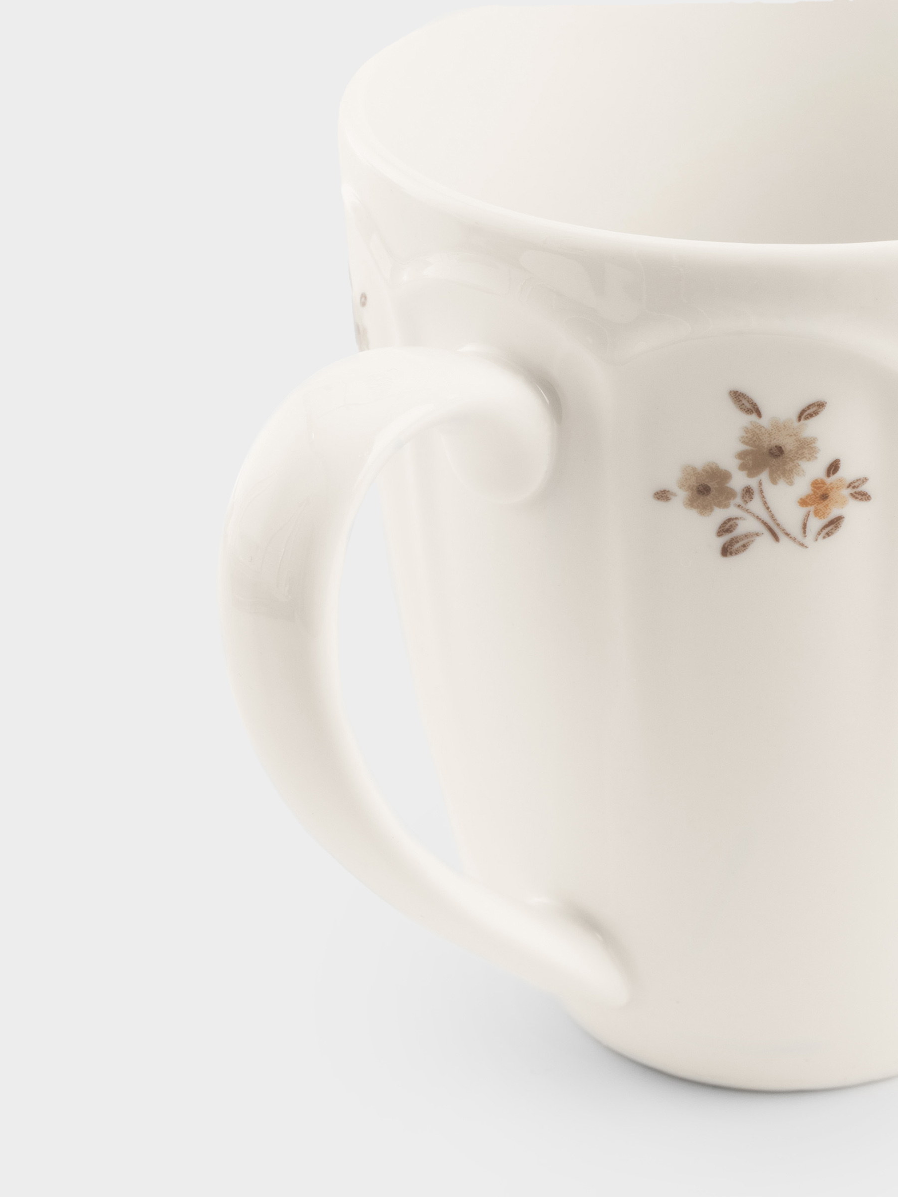 Mug, 380 ml, 2 pcs, porcelain N, white, Vintage flowers, La flore, image-6
