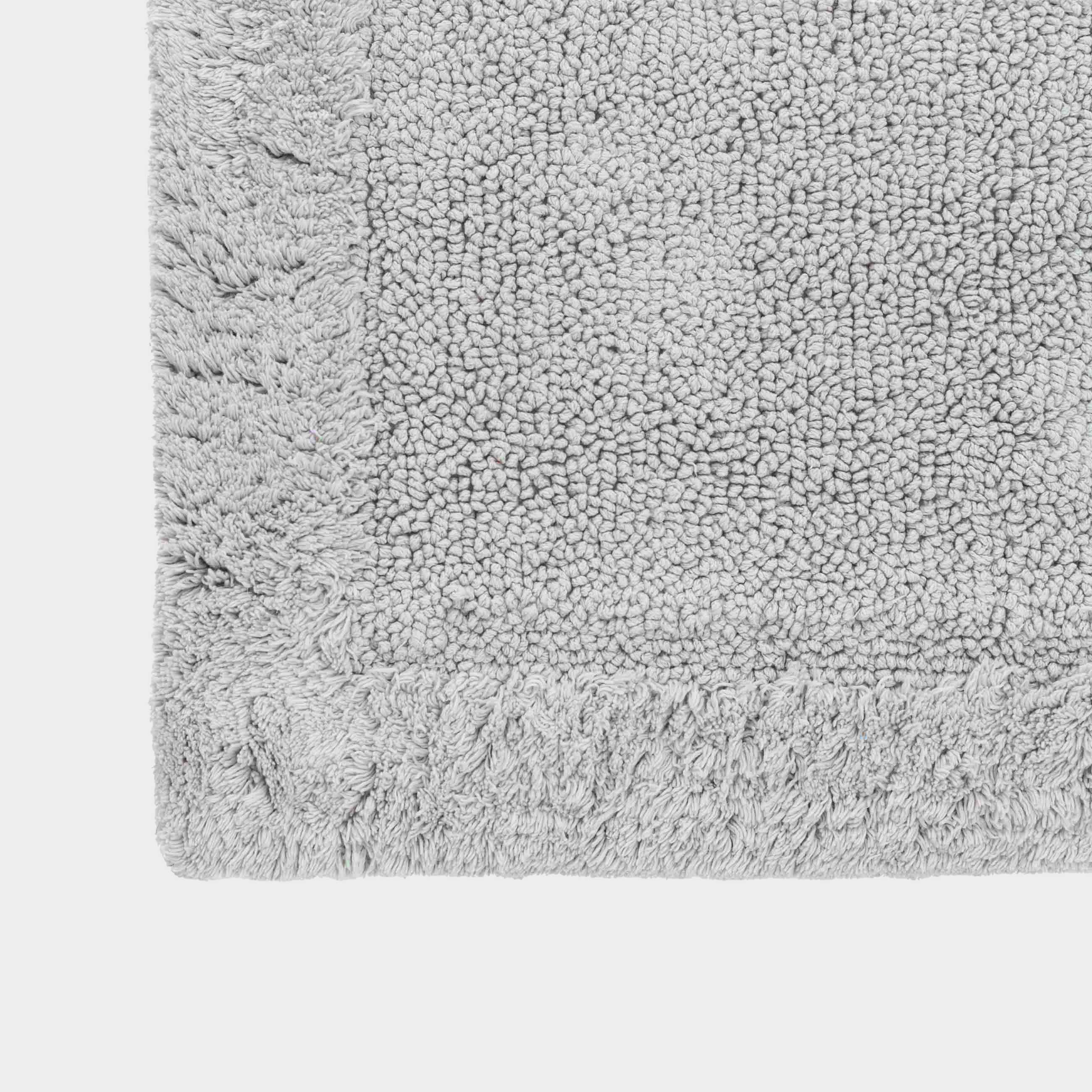 Bathroom mat, 40x60 / 50x80 cm, 2 pcs, Anti-slip, Cotton, Light grey, Metric, image-3