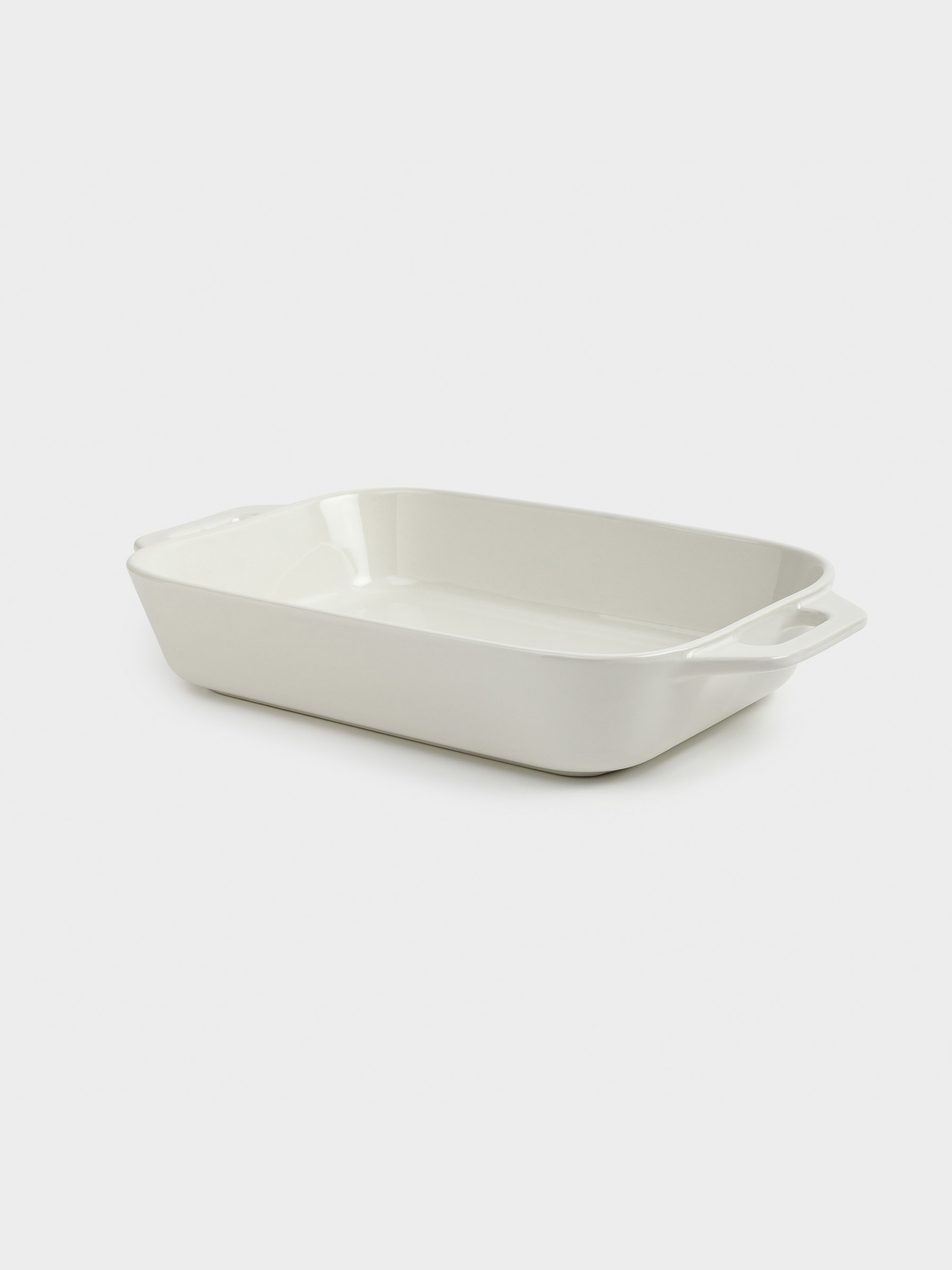 Baking dish, 27x20 cm, ceramic, rectangular, milk, Cakes ivory, image-2