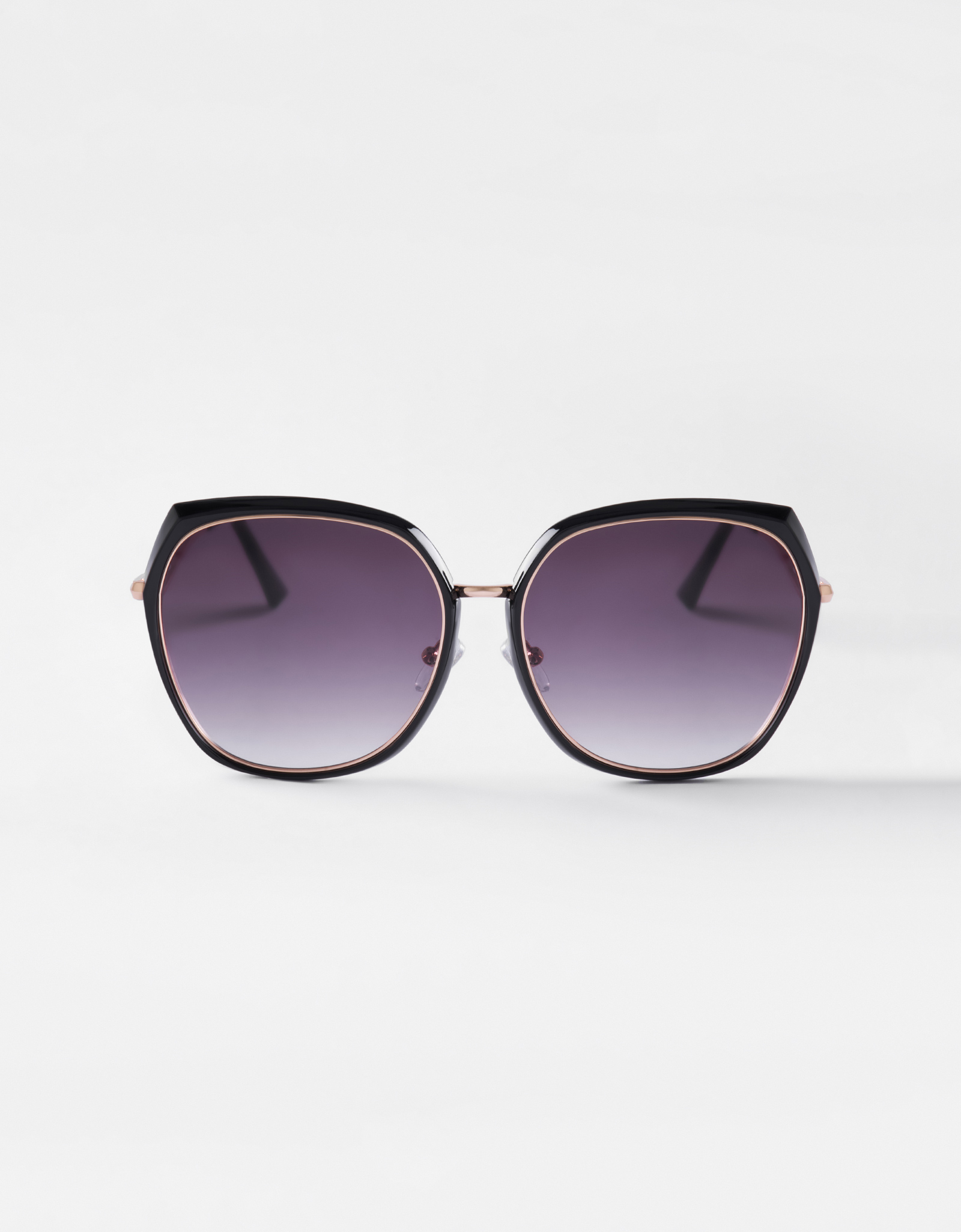 Sunglasses, plastic/metal, black, Grands, Geometric