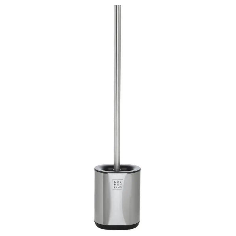 Toilet brush, 53 cm, with stand, rubber / steel, Antei