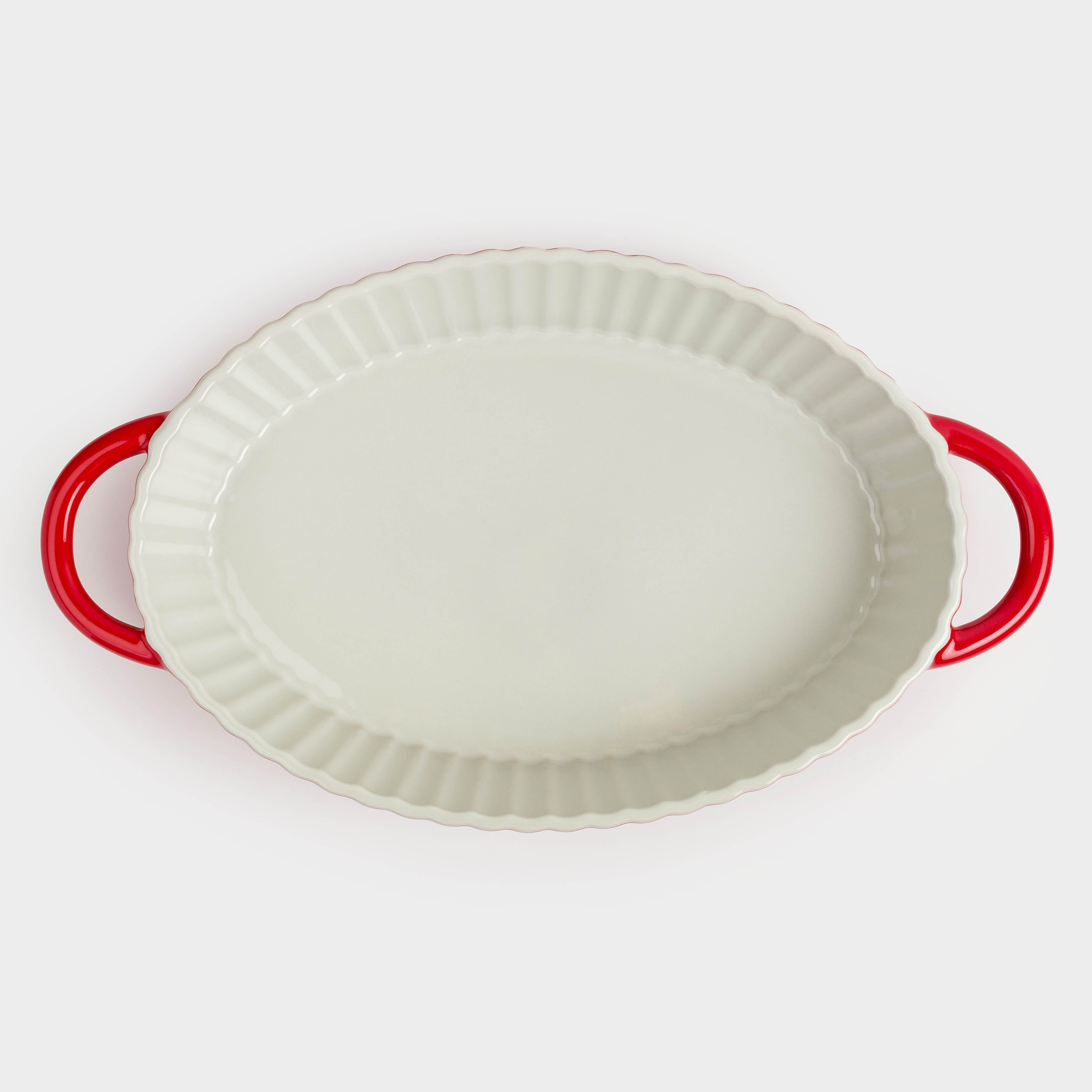 Baking dish, 31x21 cm, ceramic, oval, milkyy burgundy, gradient, Cakes gradient
