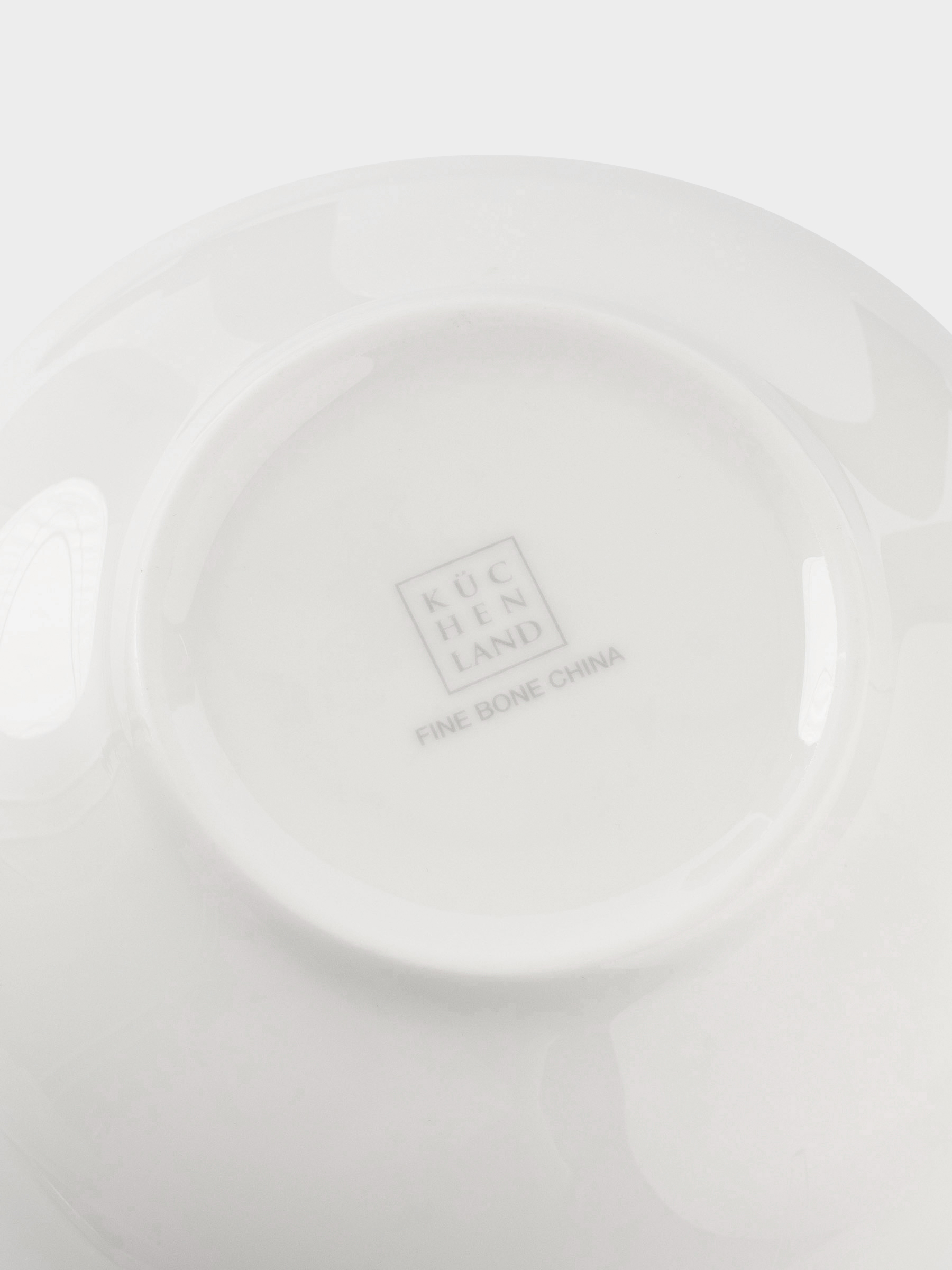 Salad bowl, 18x9 cm, 1 l, porcelain F, white, Ideal silver, image-2