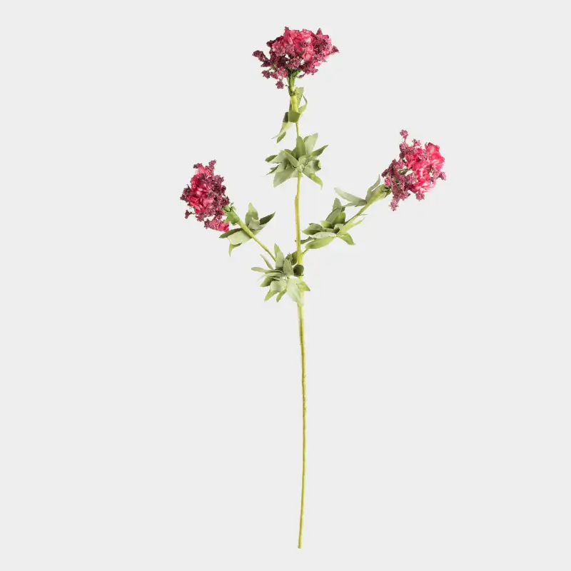 Decorative branch, 73 cm, foam/paper, Pink flowers, Flower garden