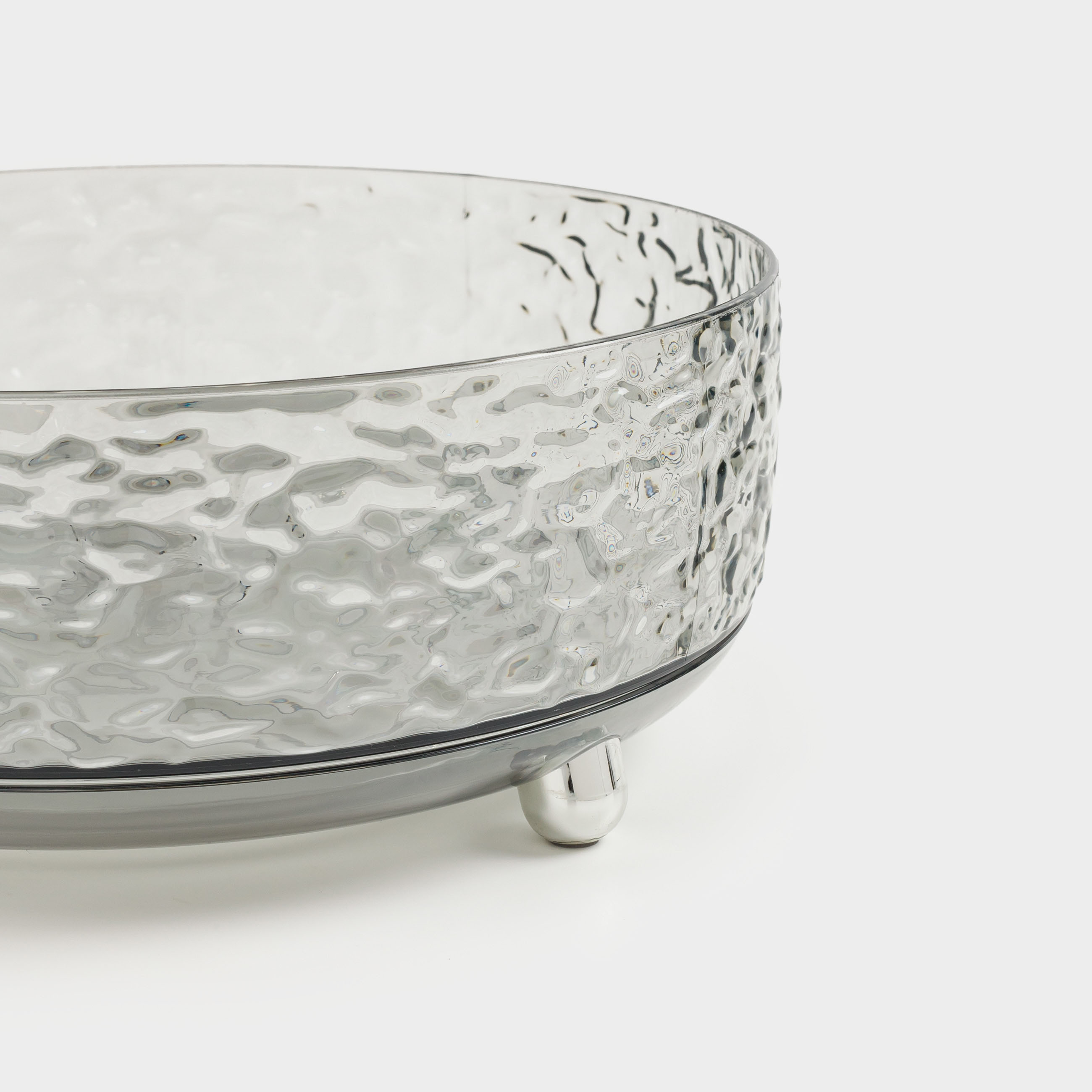 Organizer for cosmetics, 23x9 cm, on legs, rotating, plastic, gray, Renaissance clear, image-2