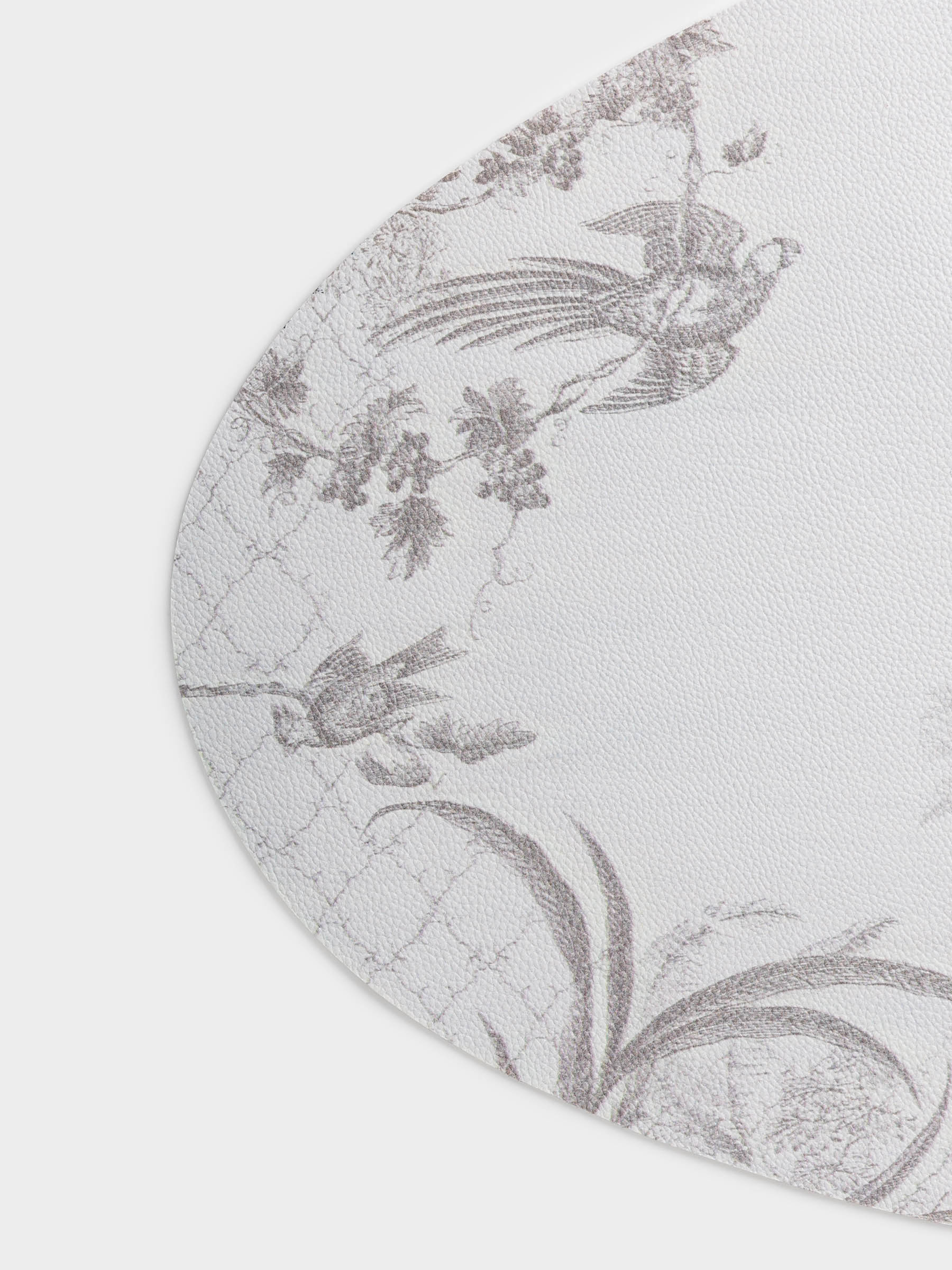 Placemat, 37x45 cm, PVC, curly, light gray, Jungle, Rock print, image-2