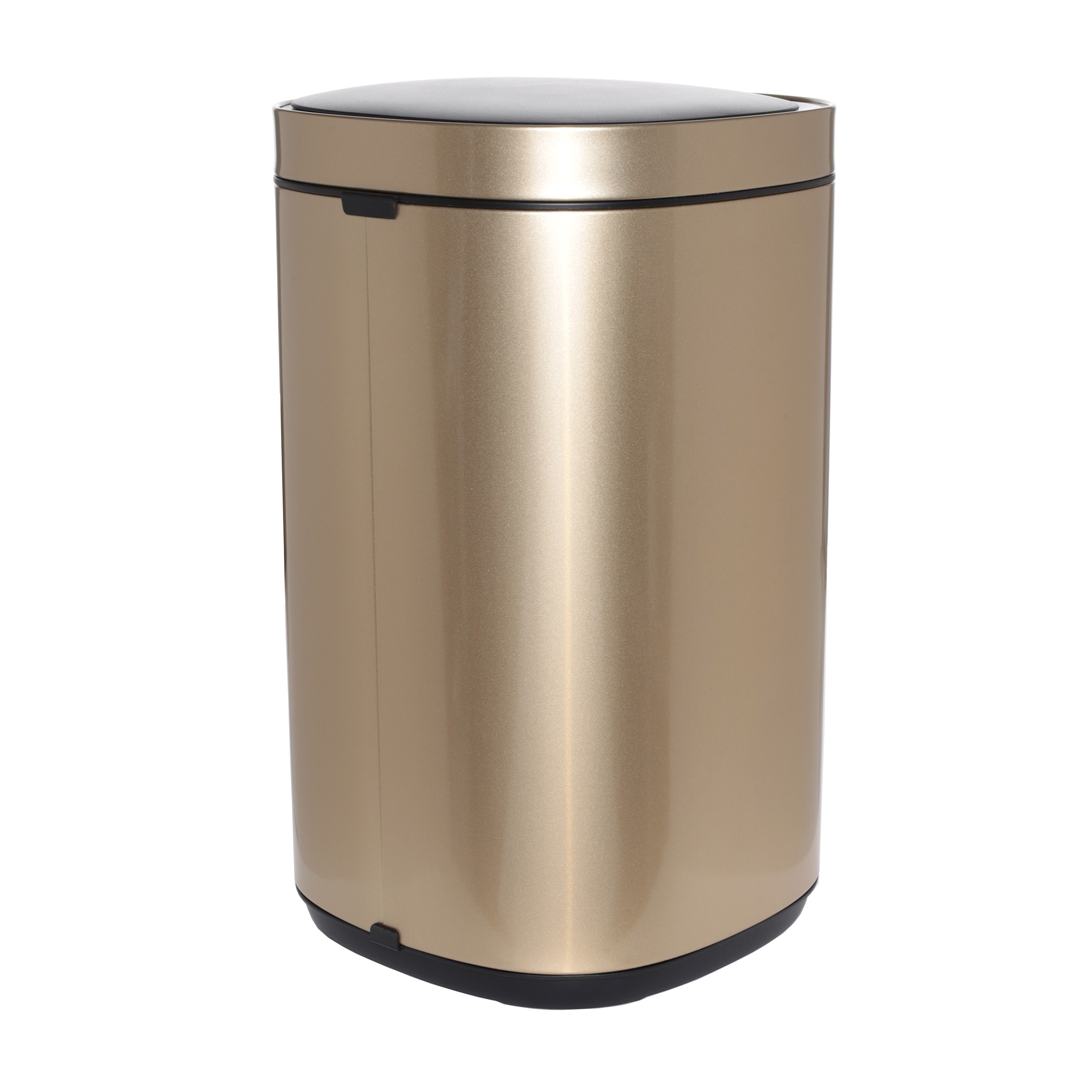Trash can, 30 l, touch-sensitive, steel/plastic, gold, Sensor bin, image-0