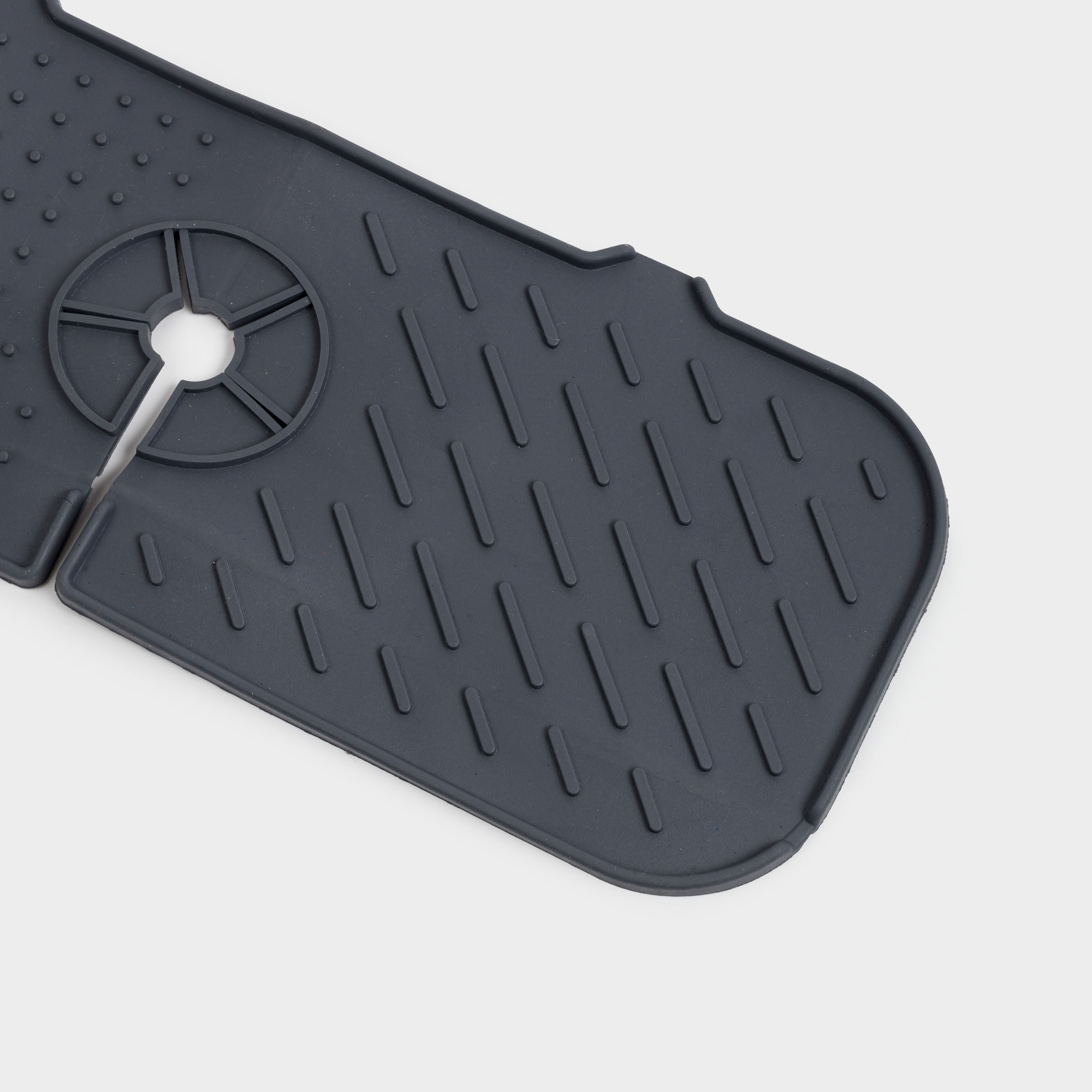 Sink mat for mixer tap, cm, rubber, grey, Keeping