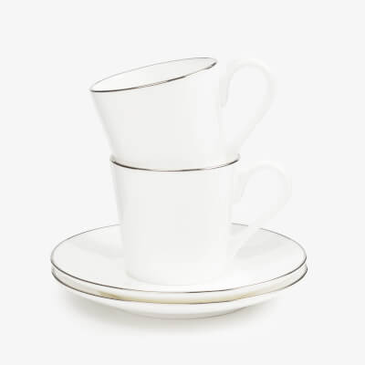 Coffee pair, 2 pers, 4 pr, 90 ml, porcelain F, Antarctica ,image-0