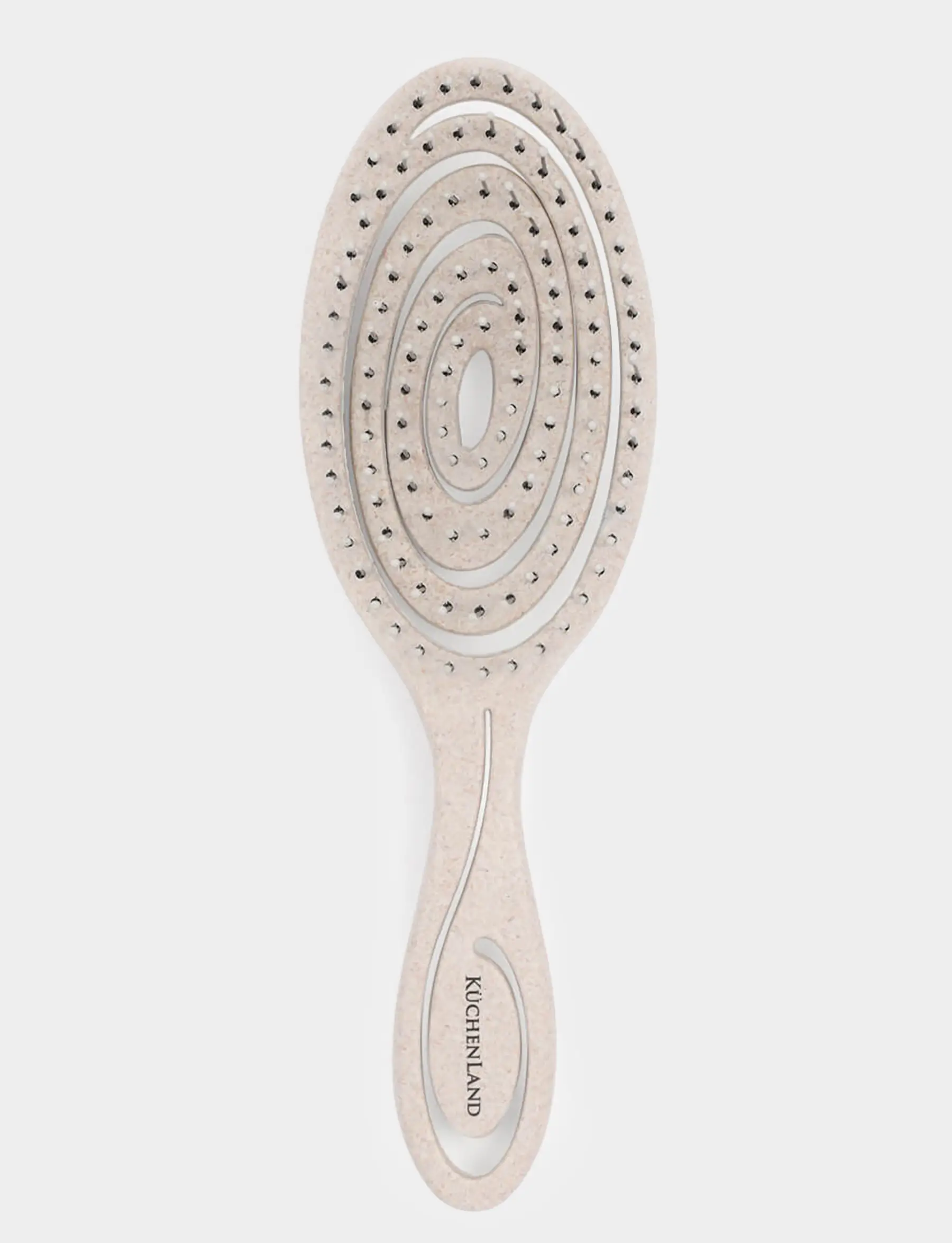 Hair massage comb, 22 cm, vegetable fiber / plastic, beige, Zipo