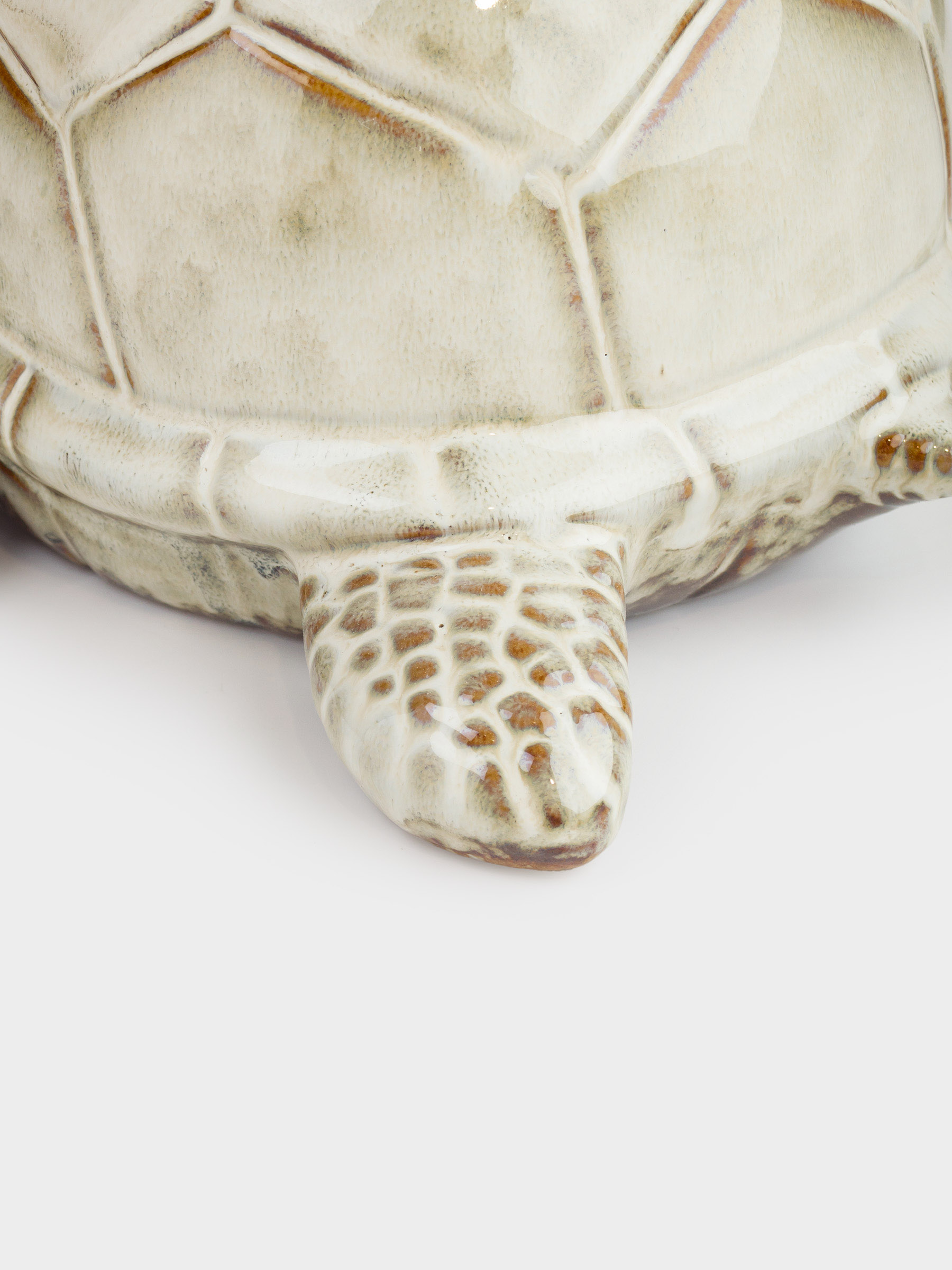 Candy bowl, 25x13 cm, porcelain P, beige-brown, Turtle, Grand turtle, image-3