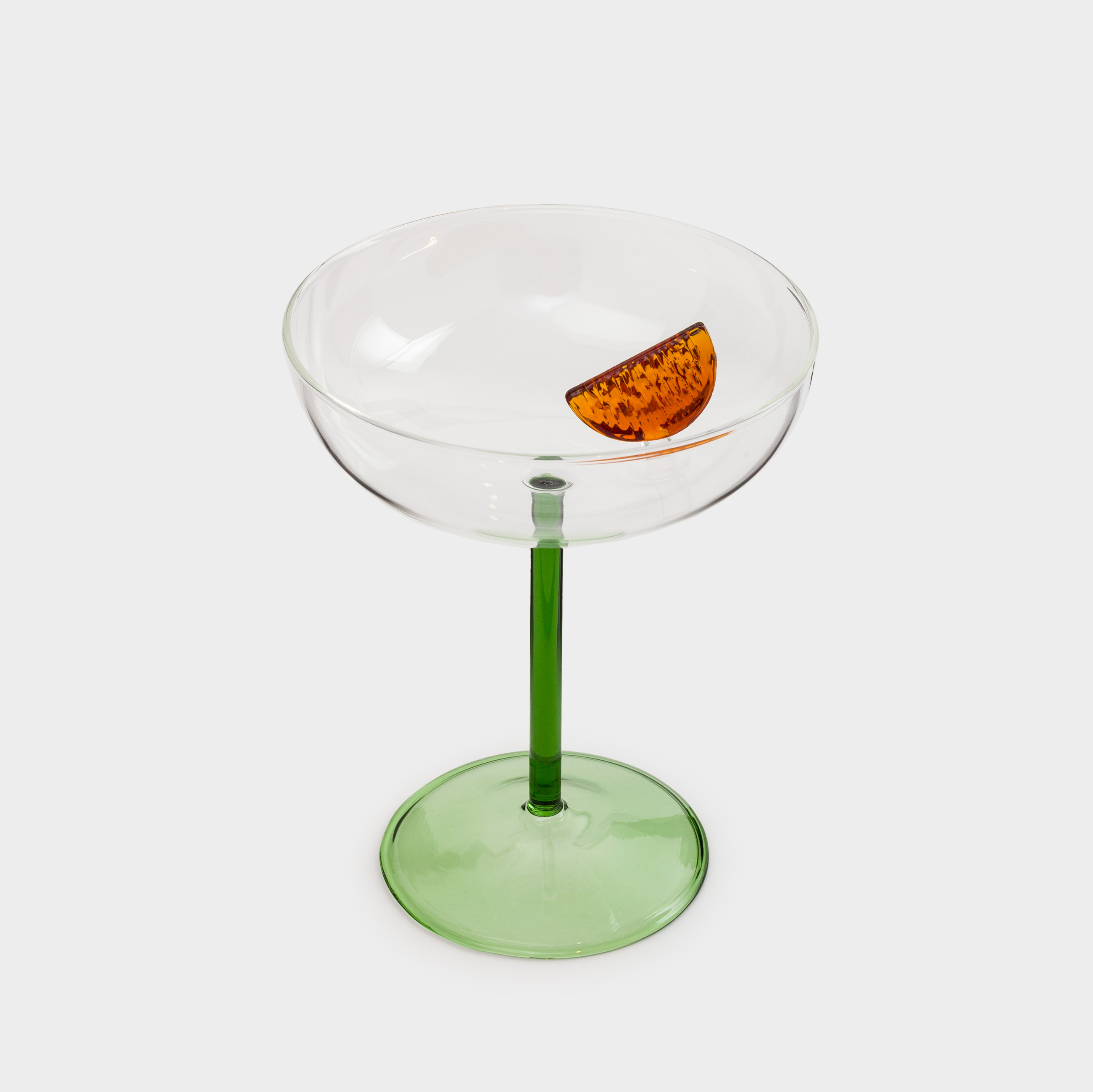 Champagne coupe glass, 300 ml, glass, Orange slice, Shape, image-1