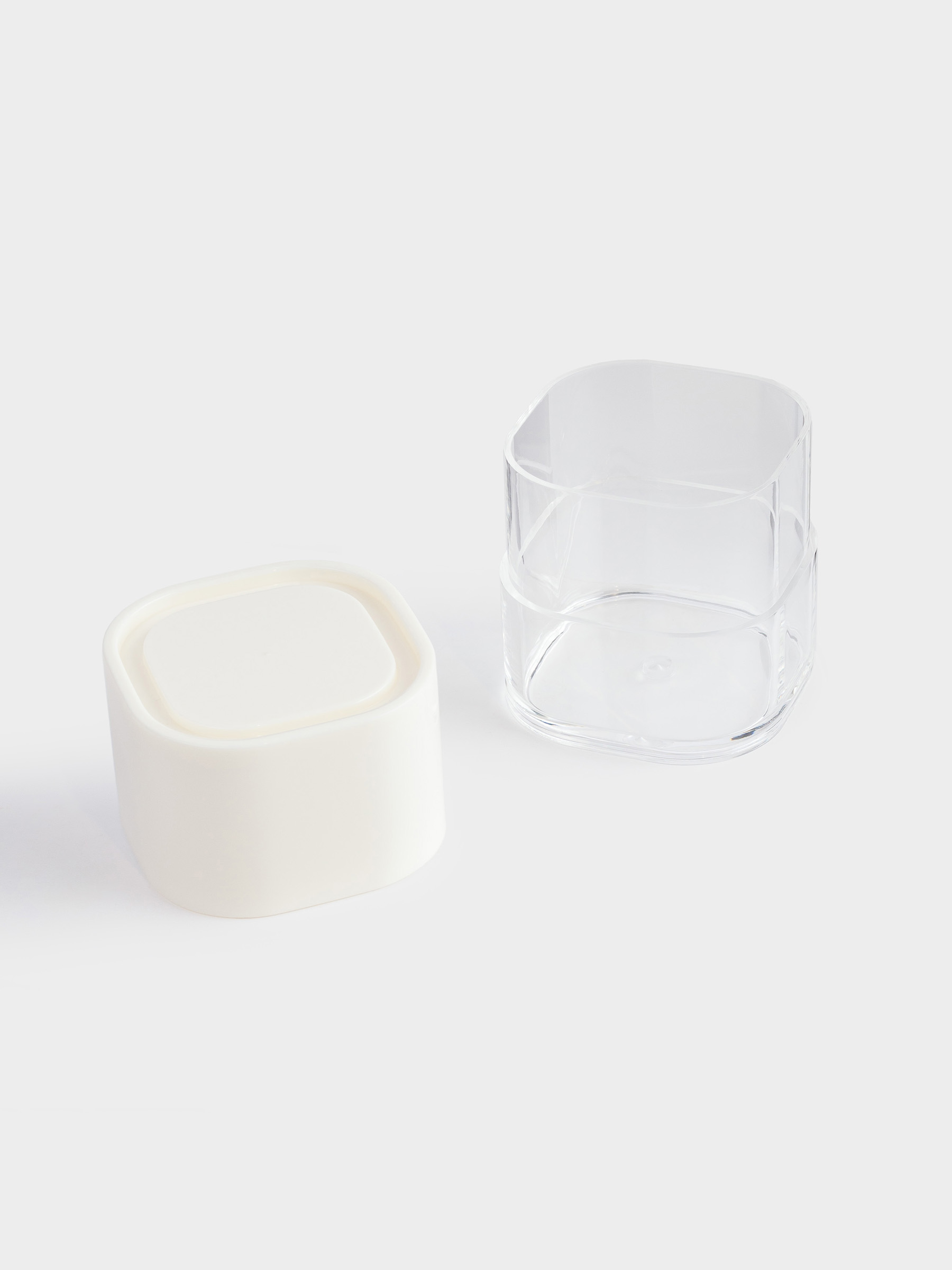 Bathroom box, 8x7 cm, plastic / acrylic, milky, Eleos, image-5