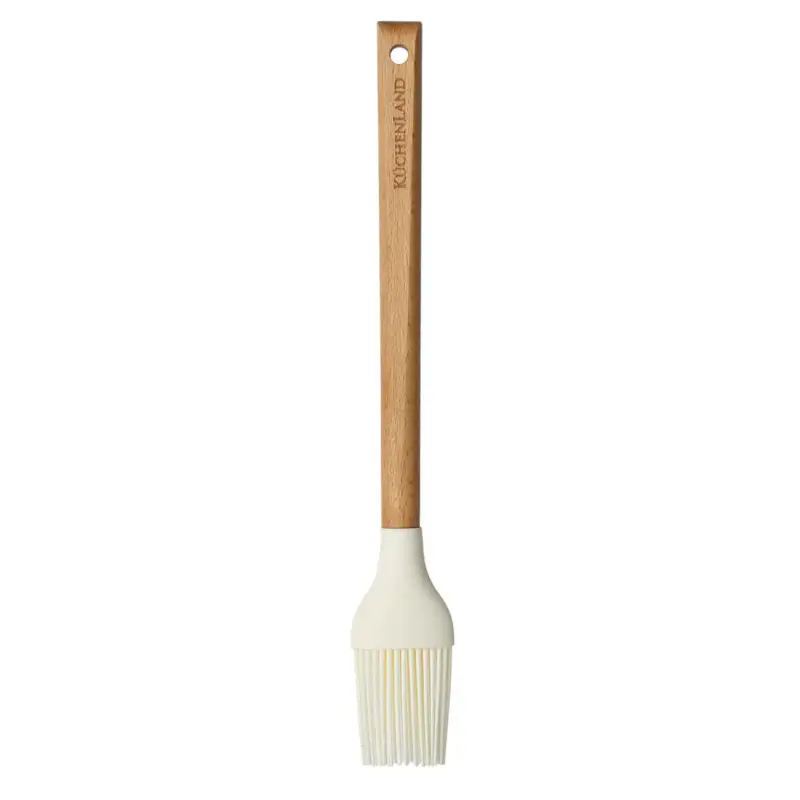 Cooking brush, 27 cm, silicone / wood, beige, Provence