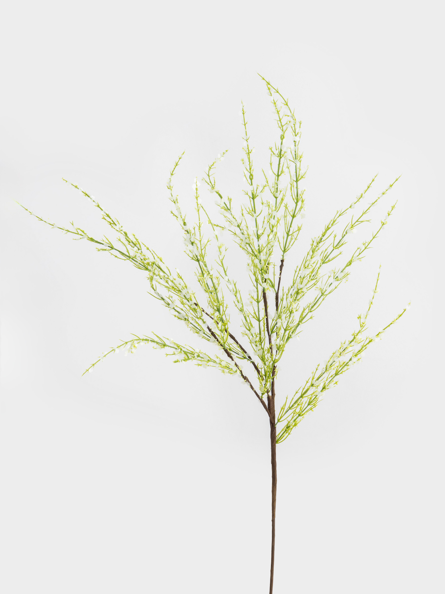 Decorative branch, 90 cm, polyester / metal, Green genista, Flower garden, image-1