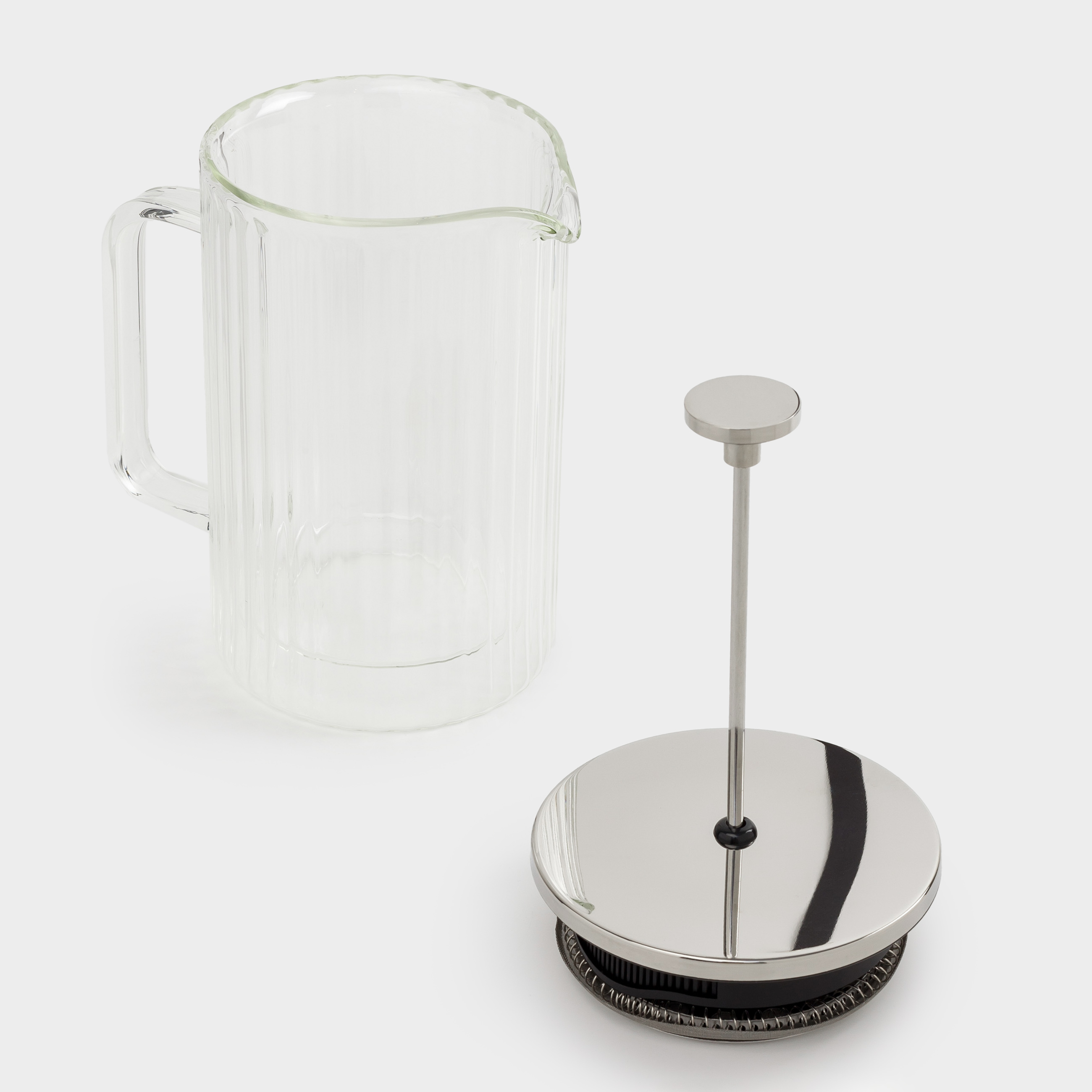 French press, 800 ml, glass B, Air ribby, image-5