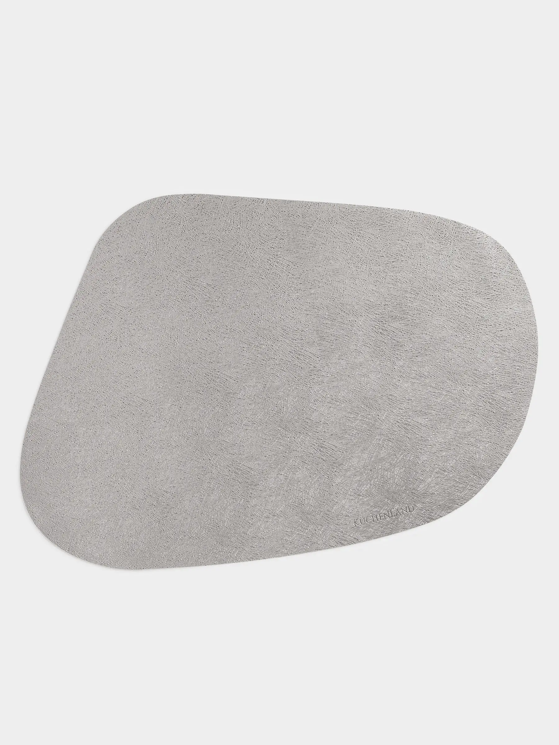 Placemat, 32x45 cm, PVC, curly, dark silver, Rock, image-0