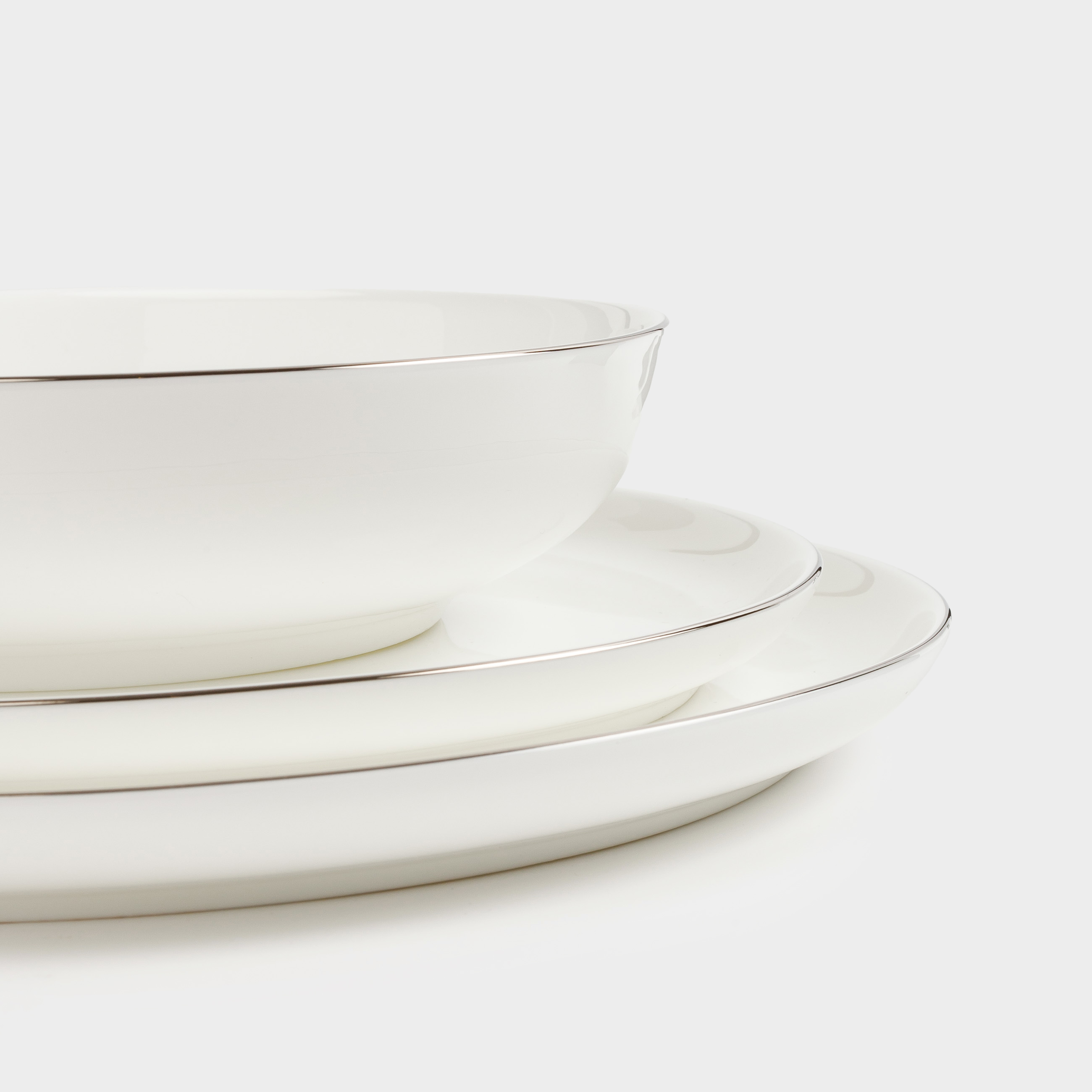 Dining set, 6 pers, 19 pr, porcelain F, Antarctica