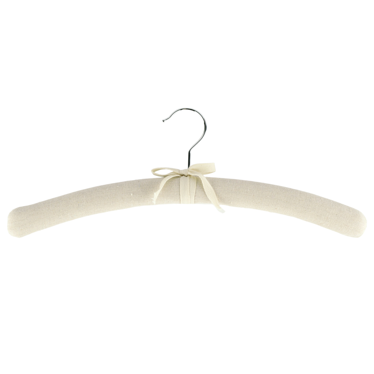 Hanger, 42 cm, 4 pieces, soft, fabric / foam rubber, beige , image-0