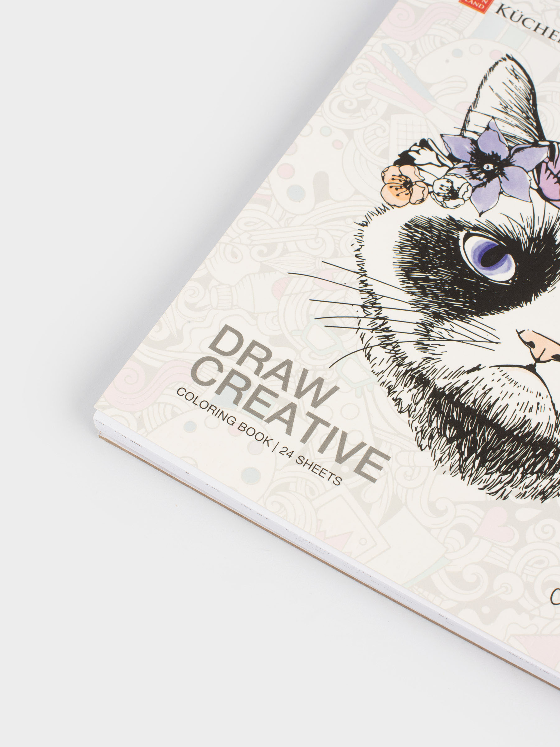 Coloring book, 21x21 cm, 24 sheets, on rings, Romance, Draw, image-5