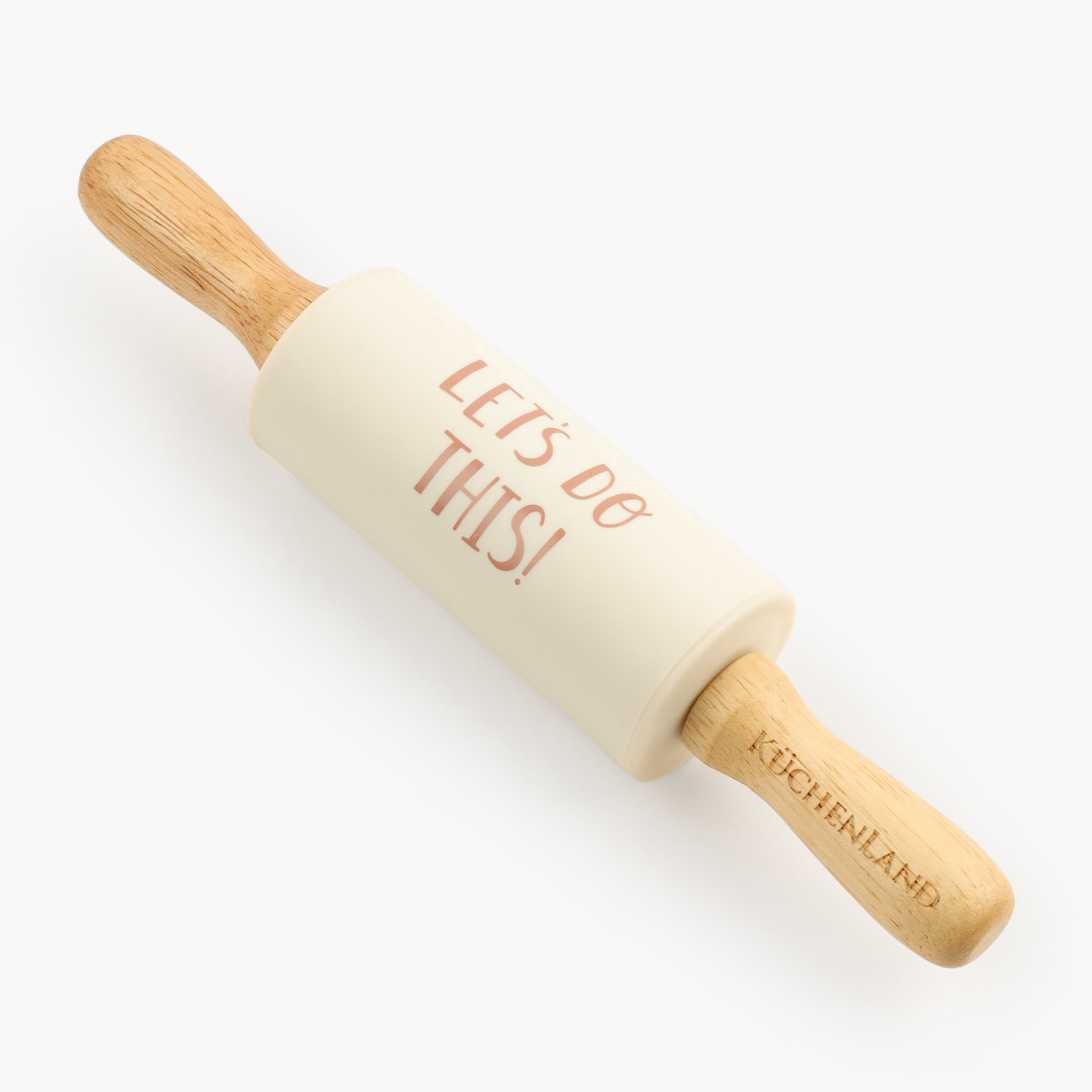 Baking set, 5 items, Rolling pin/whisk /molds, silicone / steel / wood, Shapes, Bakery, image-1