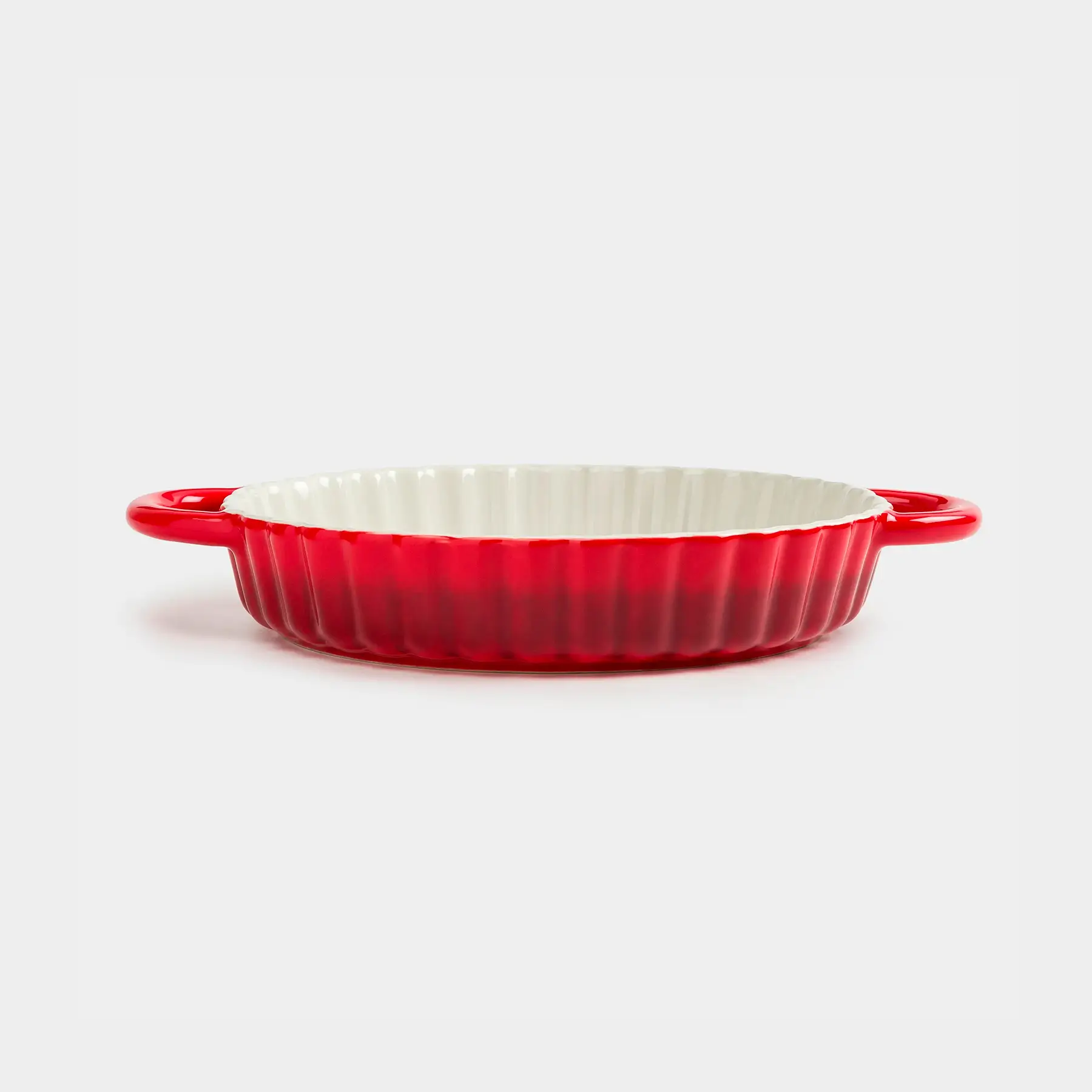 Baking dish, 22 cm, ceramic, round, burgundy, Gradient, Cakes gradient