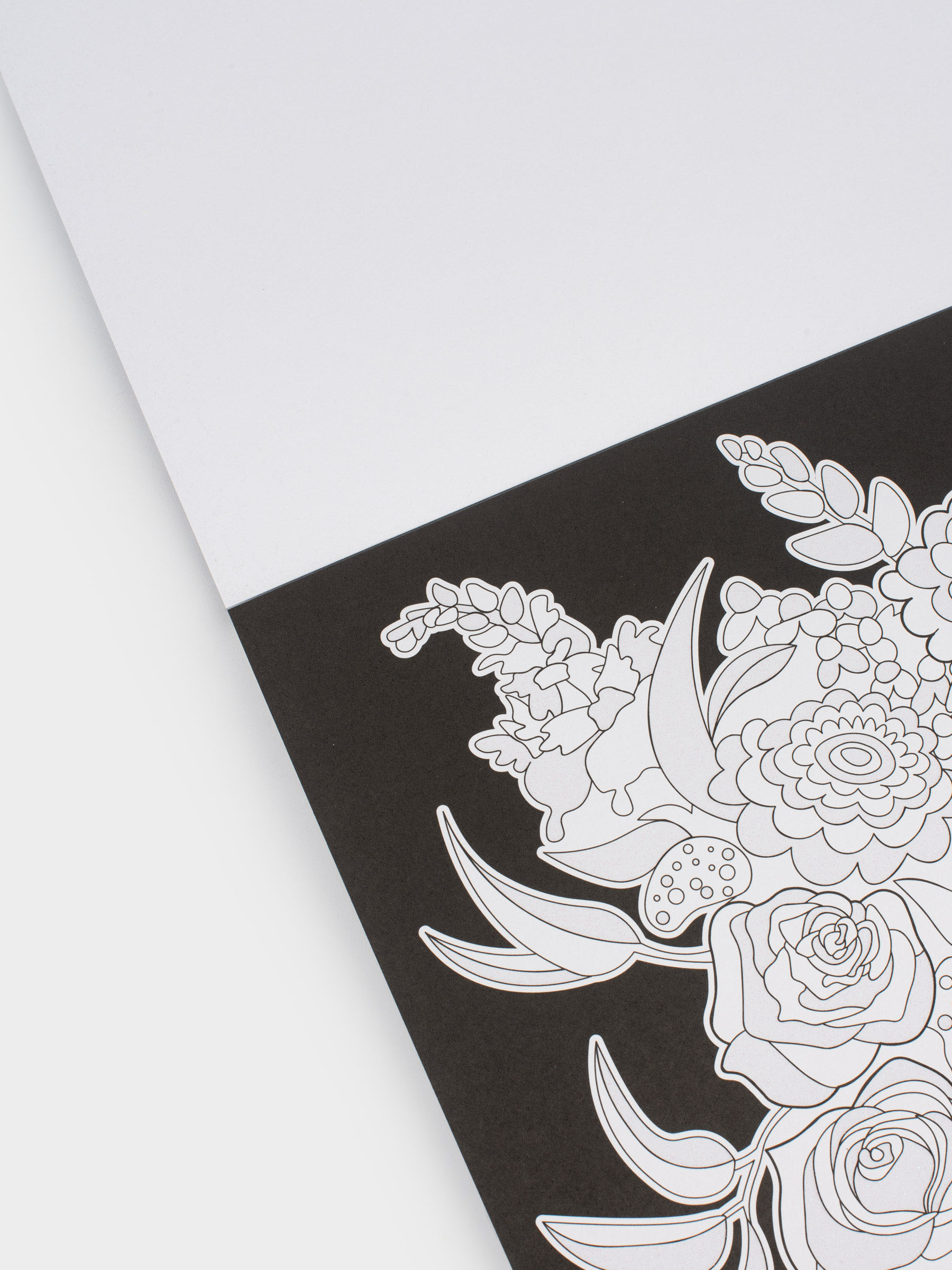 Coloring book, 20x20 cm, 24 sheets, with glitter, Patterns and animals, Draw, image-4