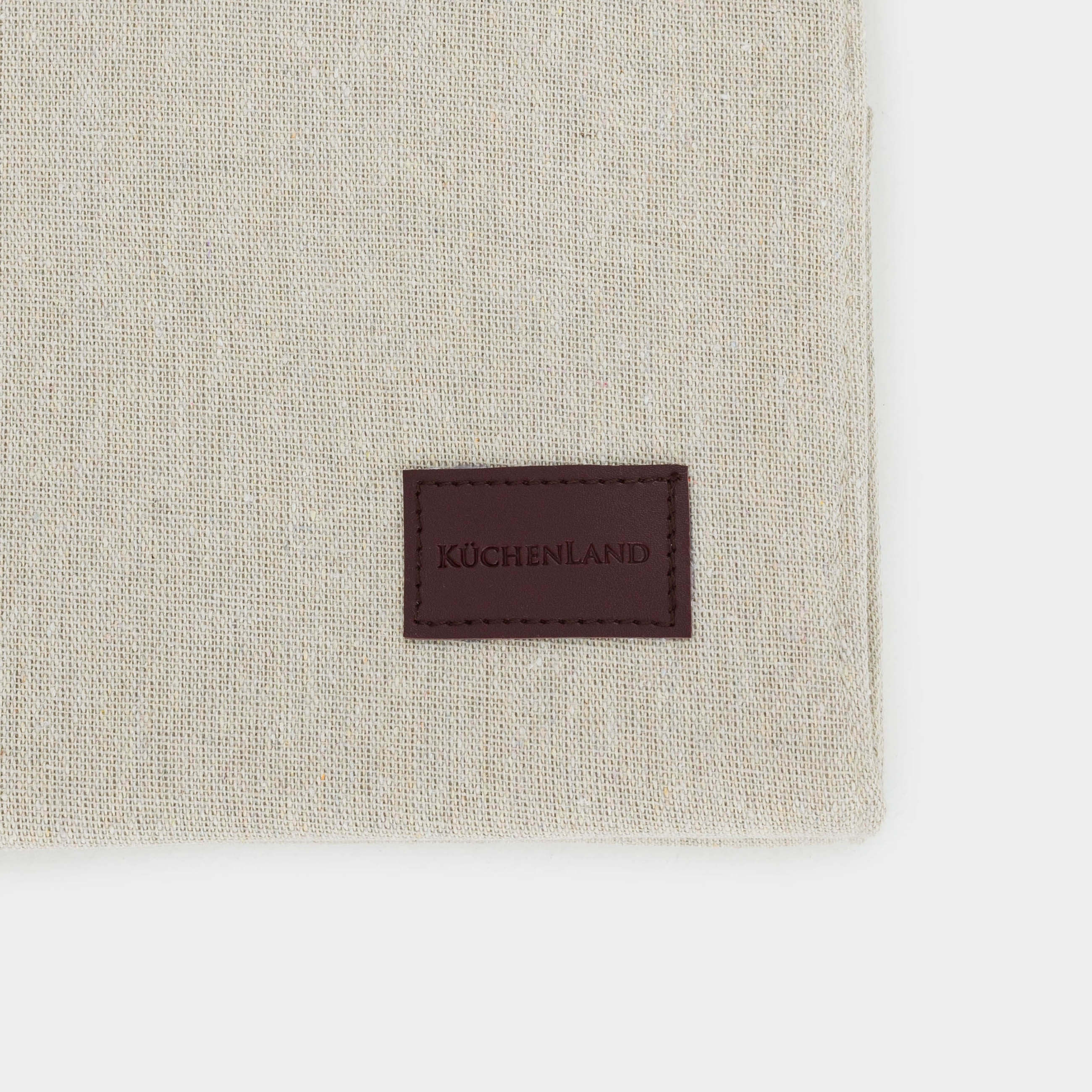 Laundry storage bag, 35x30x50 cm, canvas, rectangular, gray-beige, Solo, image-3
