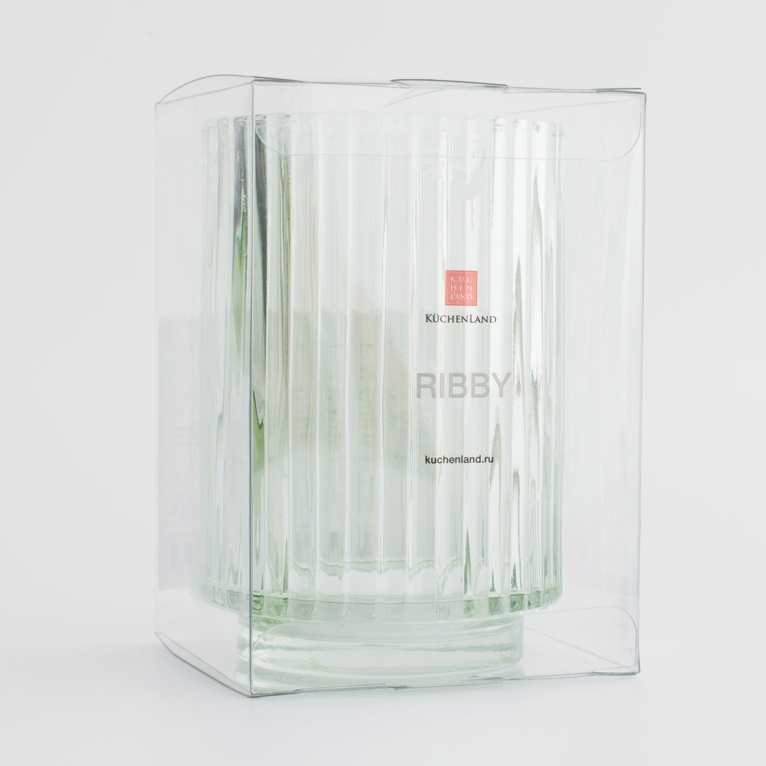 Bathroom tumbler, 11 cm, Glass, Green, Ribby