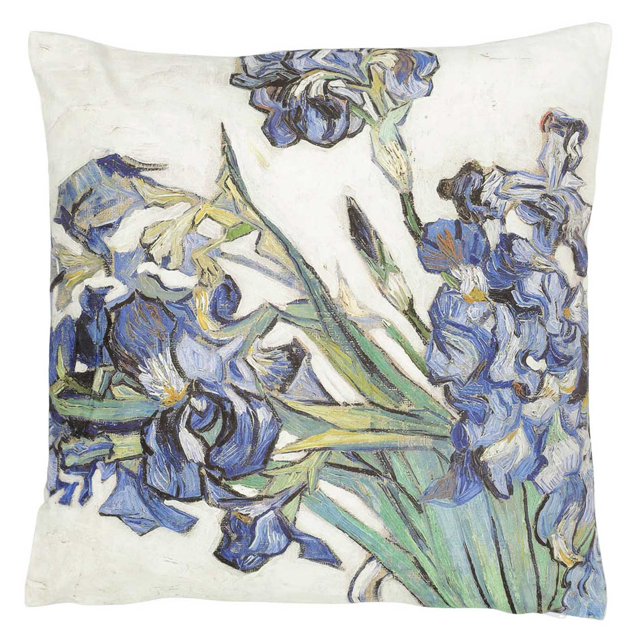 Decorative pillow, 45x45 cm, polyester, Irises, Van Gogh, Art, image-0