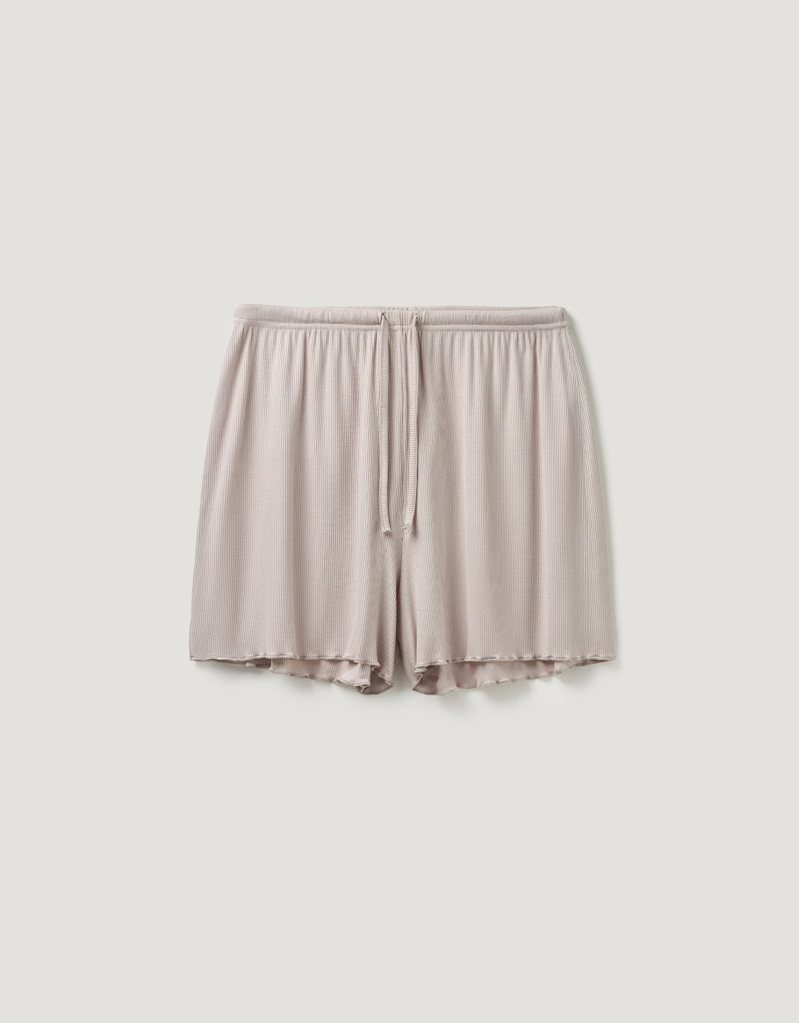 Women's shorts, homewear, size L, modal/spandex, beige, Rosemary, image-6