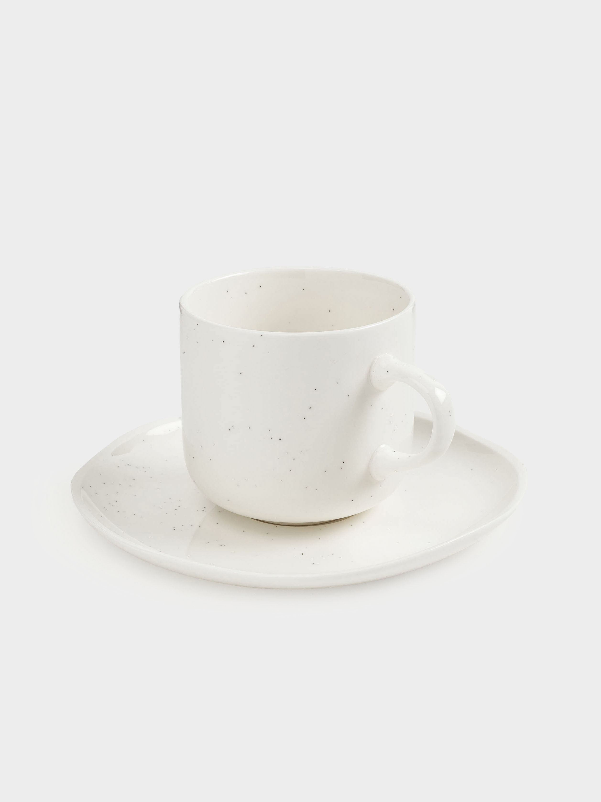 Tea pair, 1 person, 2 items, 220 ml, porcelain N, milk, Dots, Boho, image-2