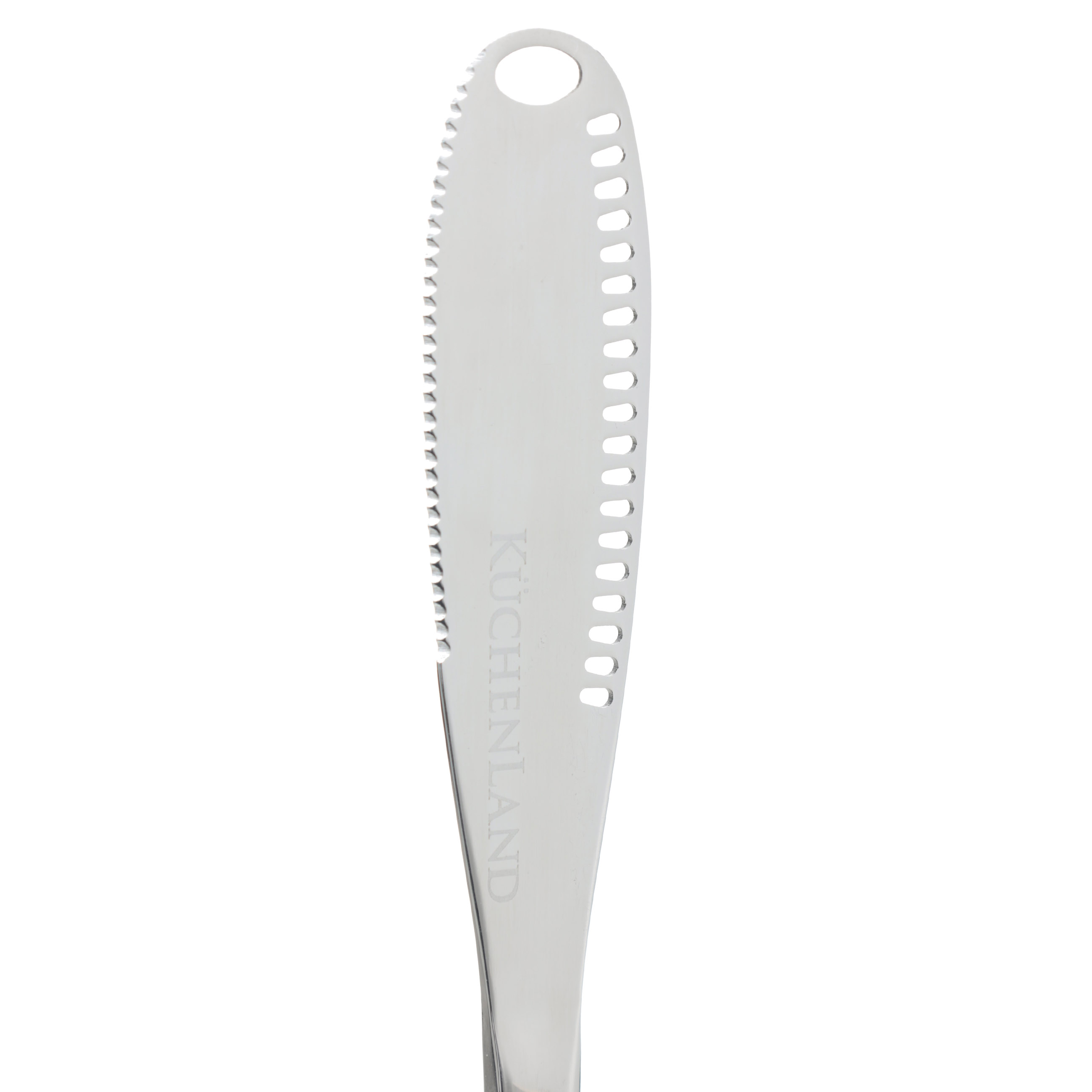 Butter knife, 20 cm, double-sided, steel, Classic