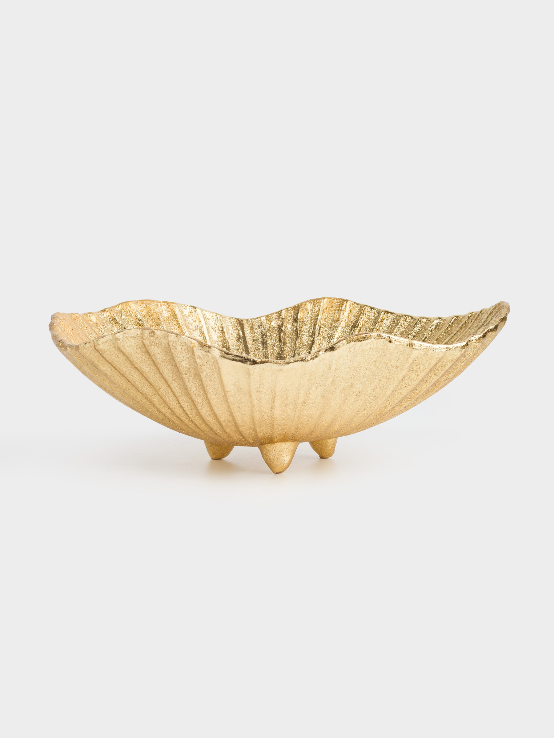 Decorative dish, 28x22x10 cm, polyresin, golden, Shell, Paradise island, image-2