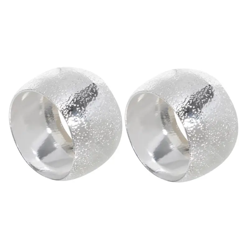 Napkin ring, 5 cm, 2 pcs, metal, silver, Ring, Fantastic R