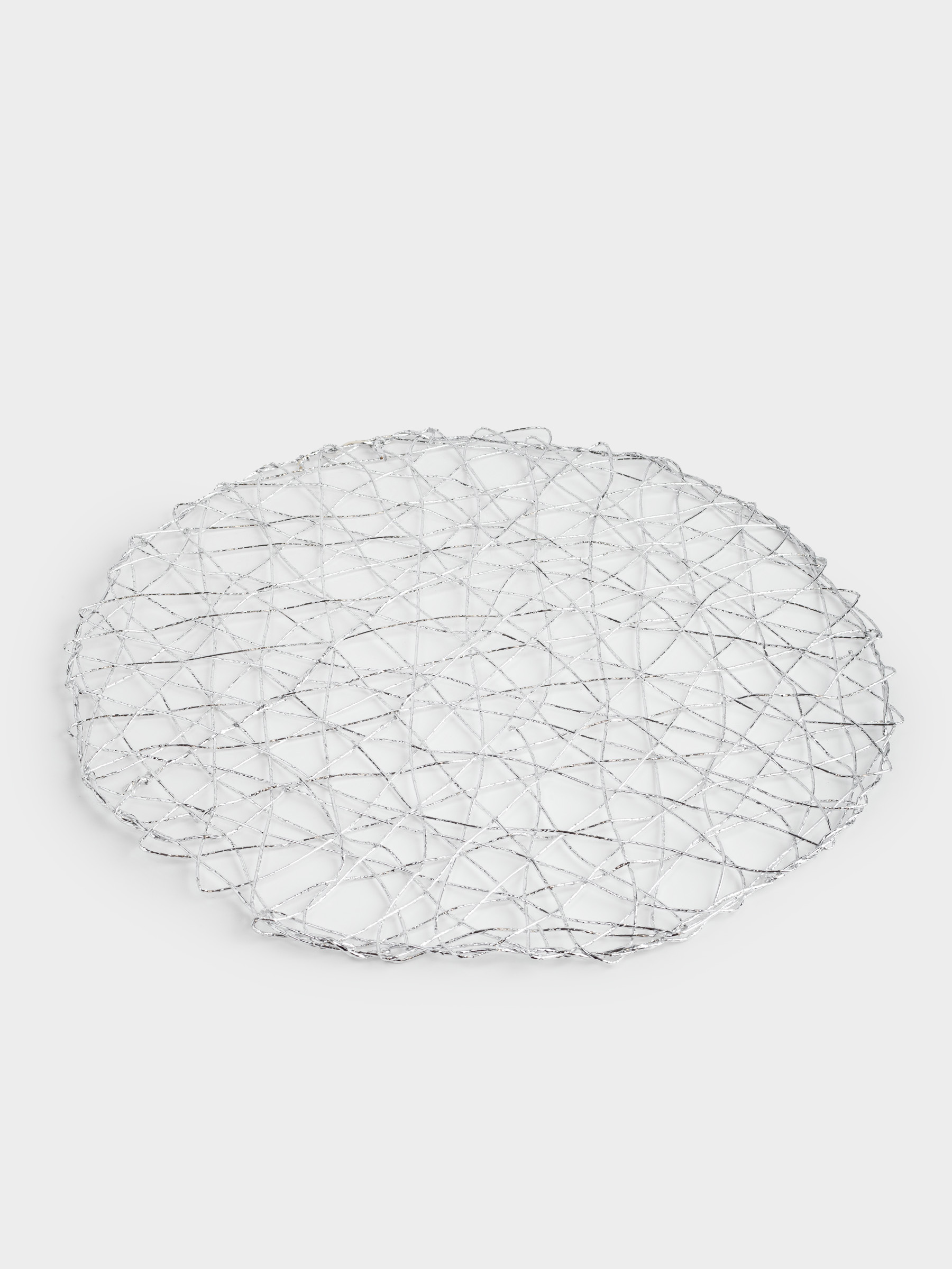 Placemat, 38 cm, PET, round, silver, Cobweb, Azhur Grid, image-2