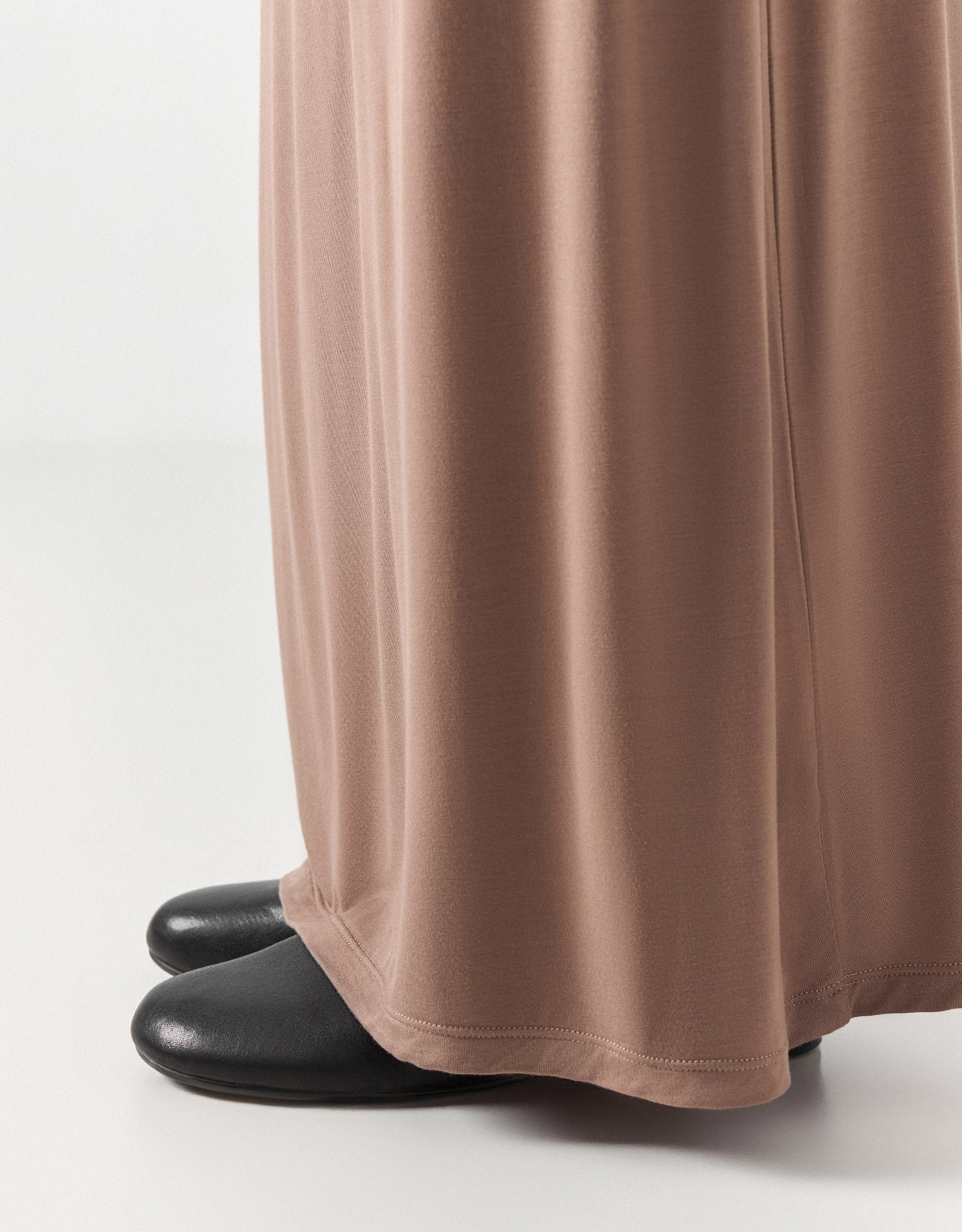Women's skirt, maxi, size S, bamboo / elastane, green, Elodie, image-3