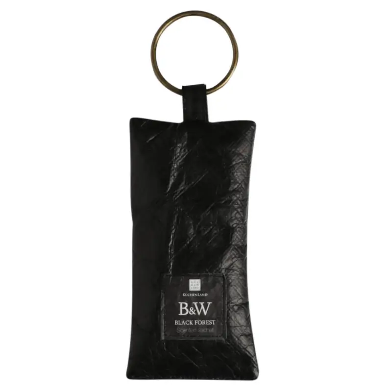 Scented sachet, 7x13 cm, black, Black forest, B&W