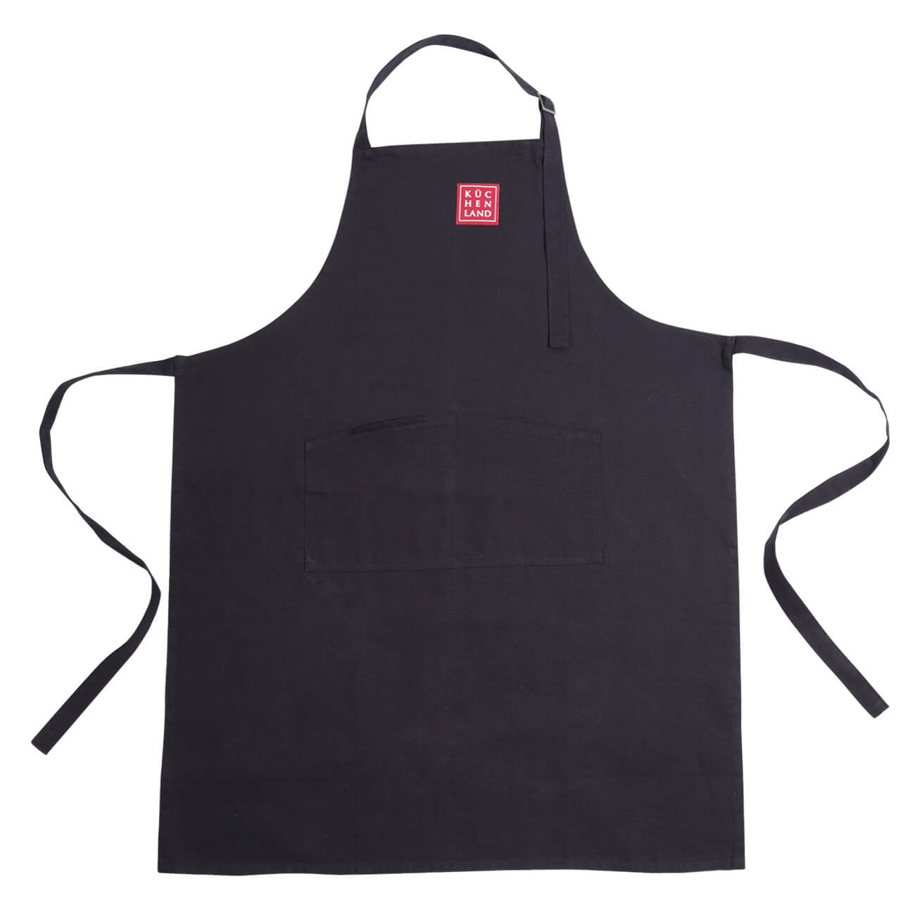 Apron, 67x90 cm, cotton, black
