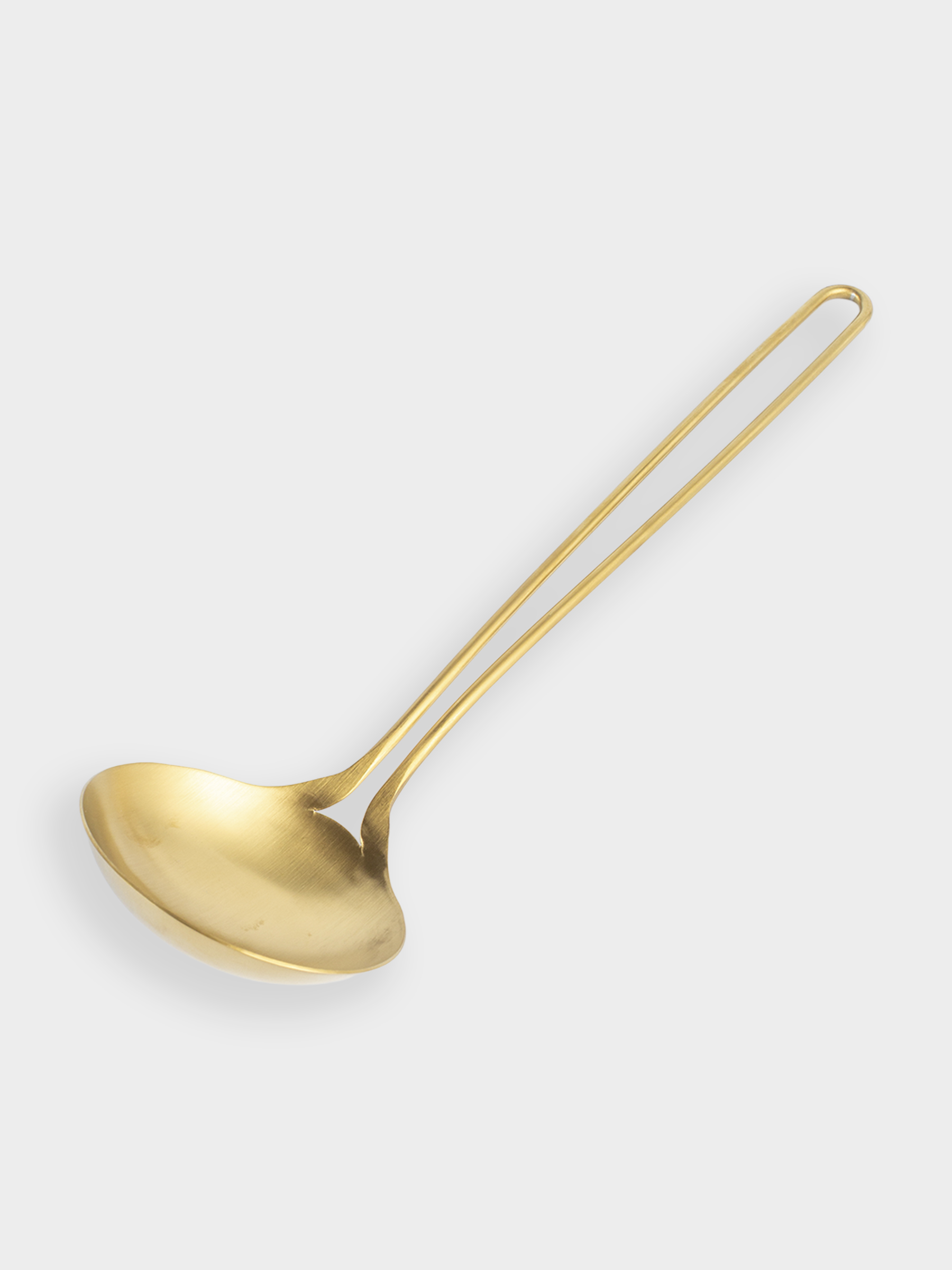 Ladle, 35 cm, steel, golden, Device gold, image-2