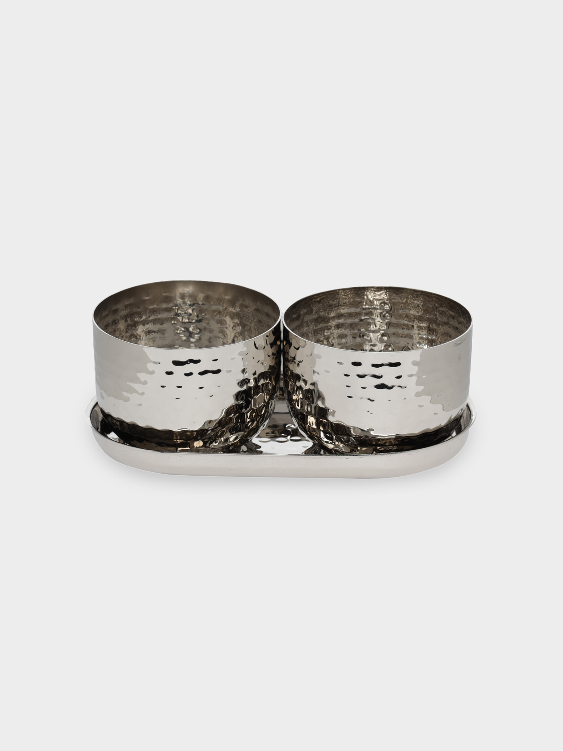 Spice container, 8 cm, 2 pcs, with spoons, on a stand, steel, Fantastic R, image-1