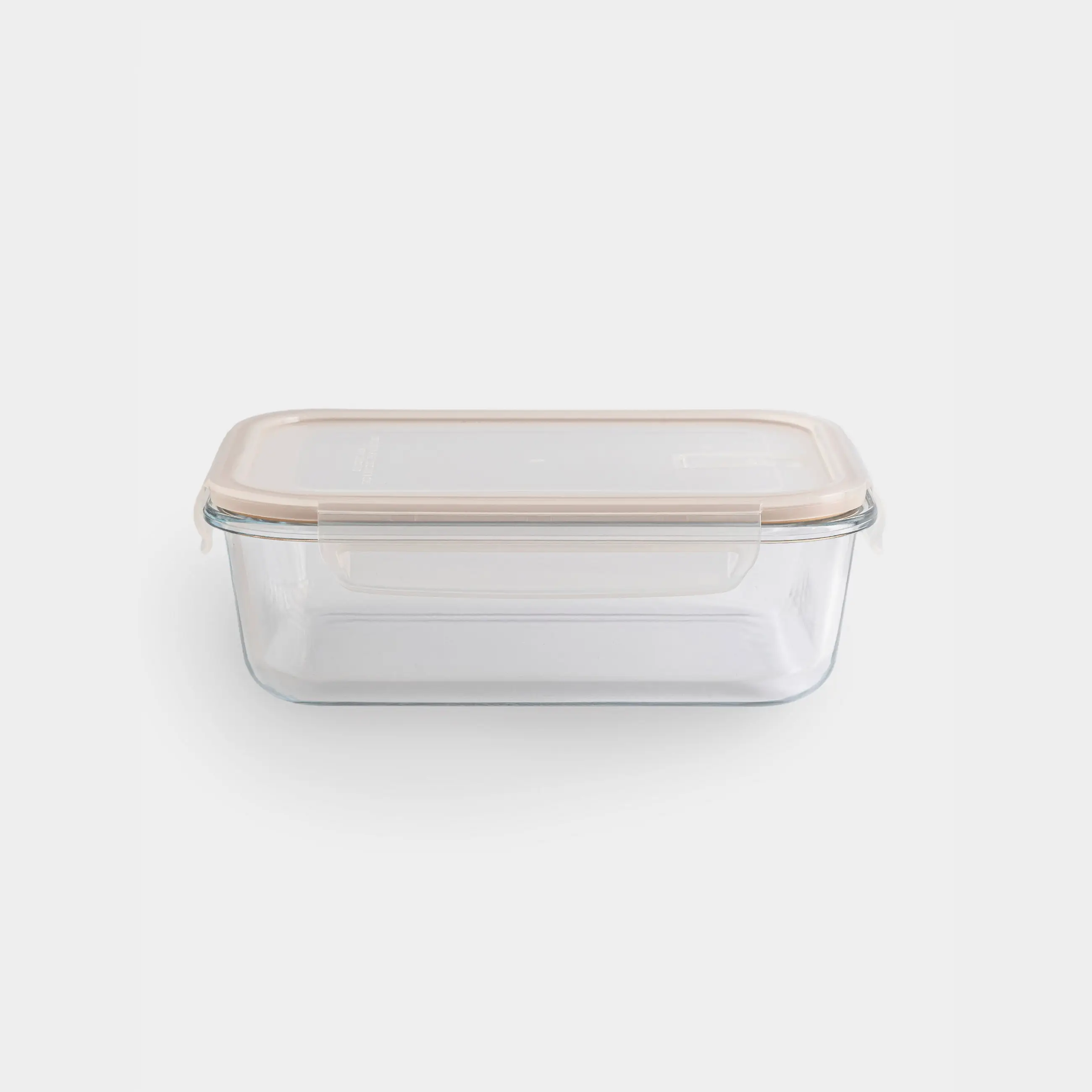 Container, 1.5 l, with clips, with valve, glass T, rectangular, Soft kitchen