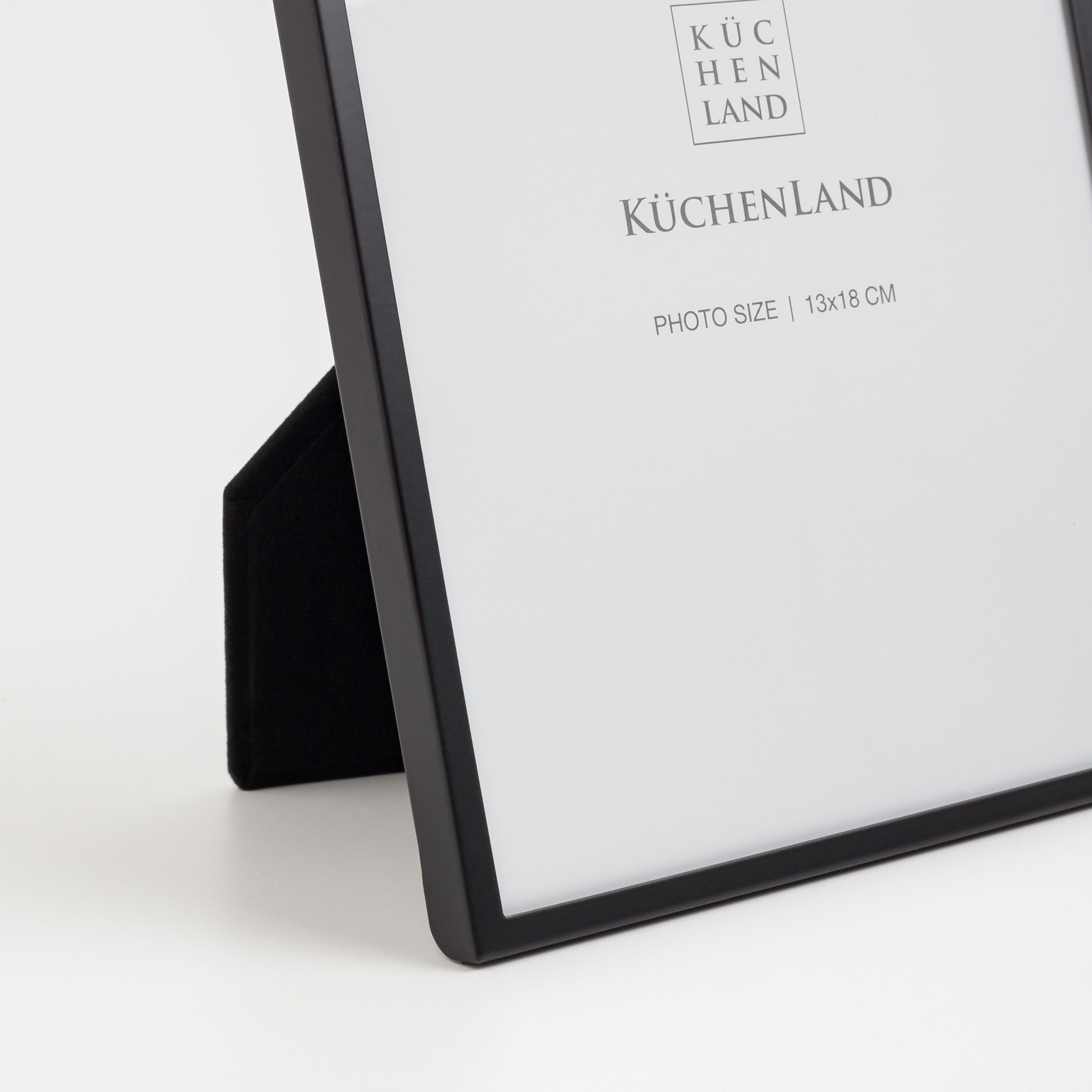 Photo frame, 18x13 cm, metal / glass, Black, Frames