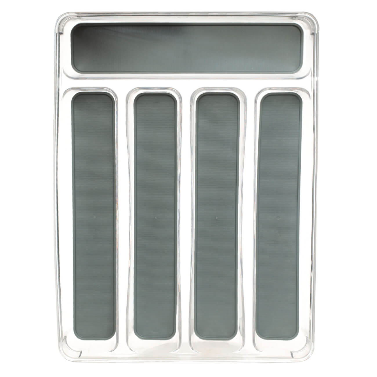 Cutlery tray, 33x24 cm, 5 compartments, removable linings, plastic / rubber, Non-slip new